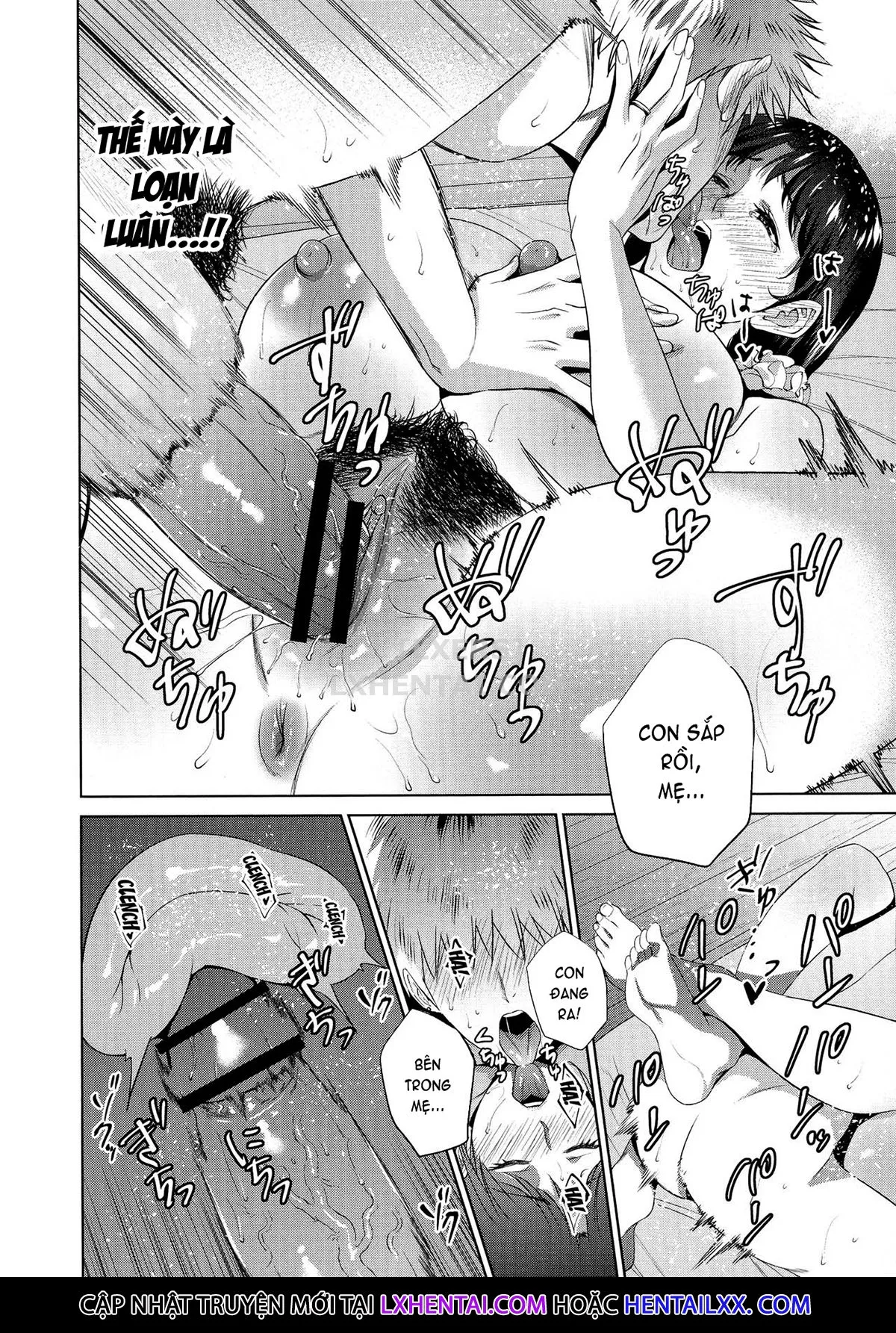 HentaiVN.net - Ảnh 27 - The Day I Connected With Mom [Haha to Majiwaru Hi] - Chap 1