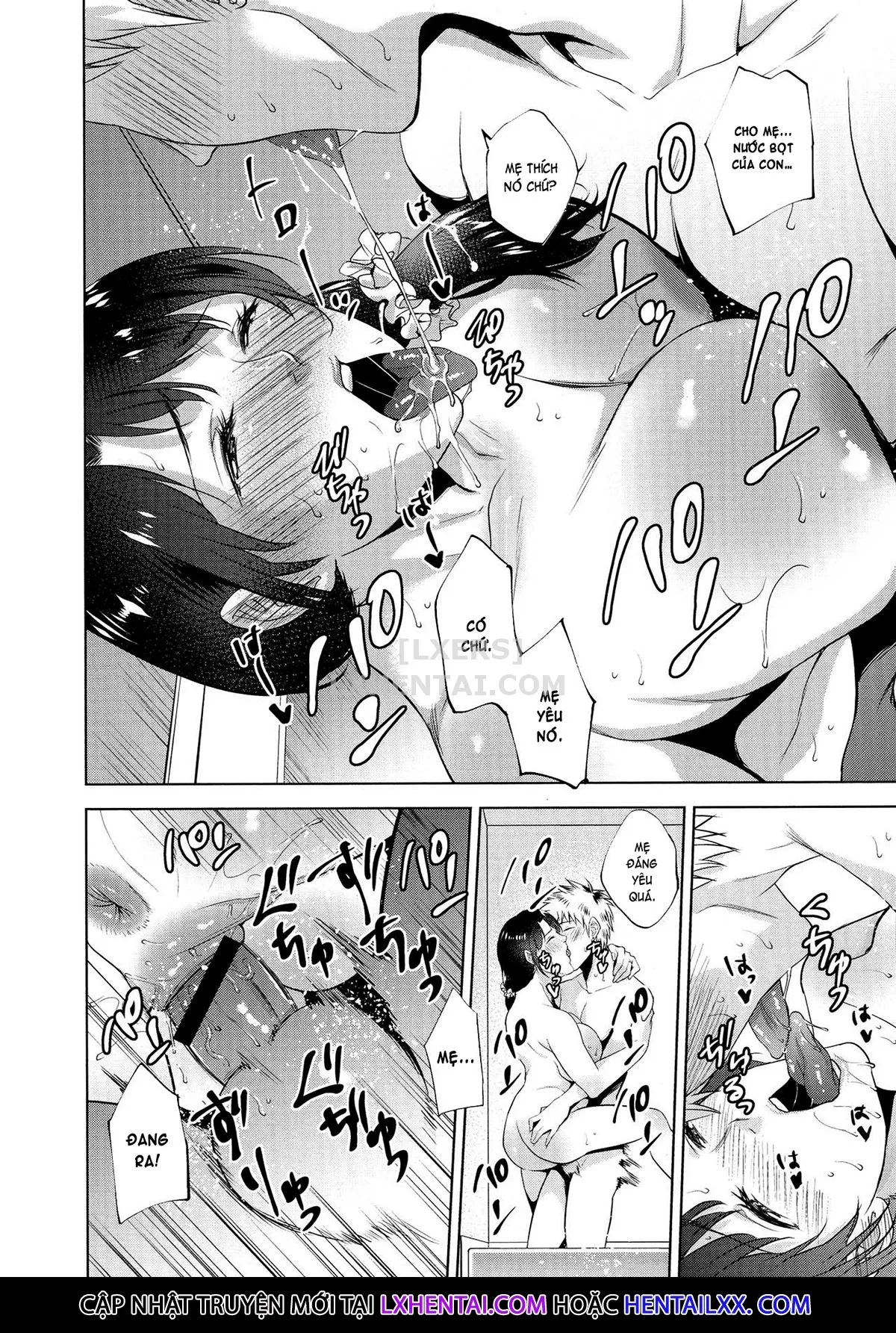 HentaiVN.net - Ảnh 31 - The Day I Connected With Mom [Haha to Majiwaru Hi] - Chap 1