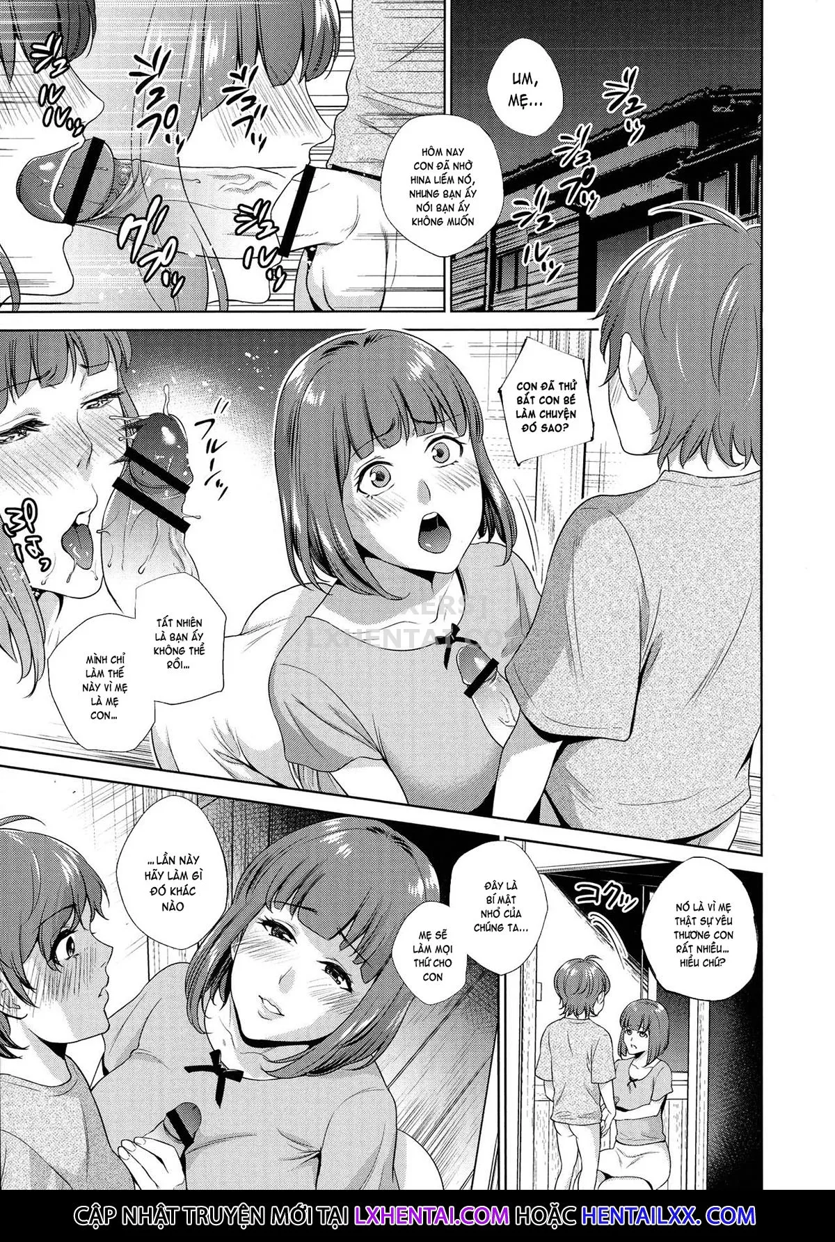 HentaiVN.net - Ảnh 10 - The Day I Connected With Mom [Haha to Majiwaru Hi] - Chap 2