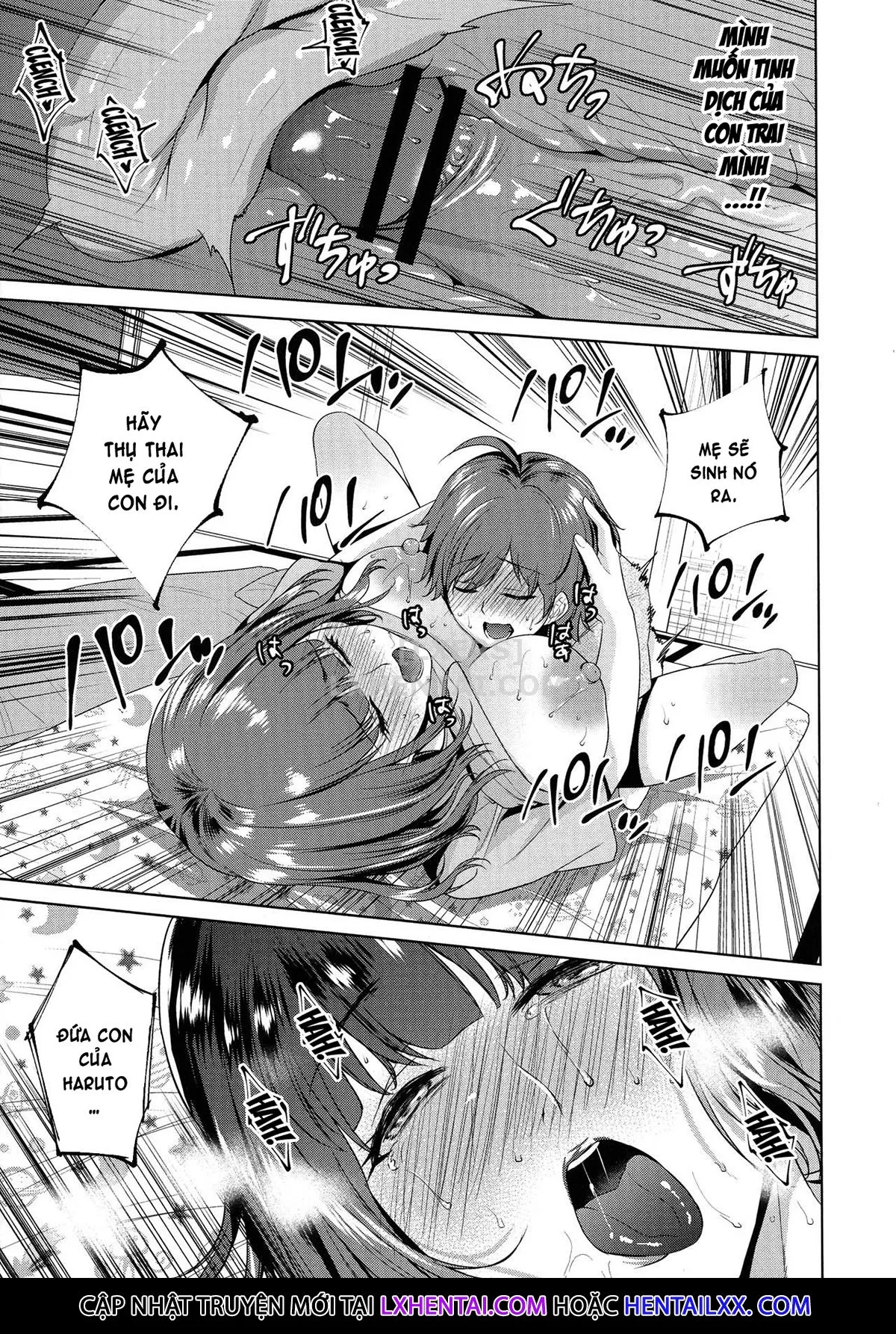 HentaiVN.net - Ảnh 20 - The Day I Connected With Mom [Haha to Majiwaru Hi] - Chap 2