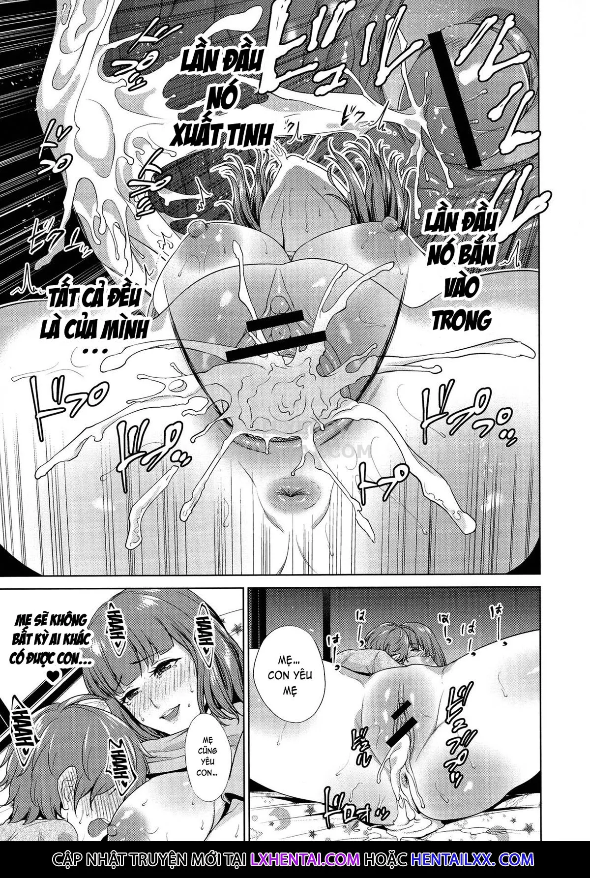 HentaiVN.net - Ảnh 22 - The Day I Connected With Mom [Haha to Majiwaru Hi] - Chap 2
