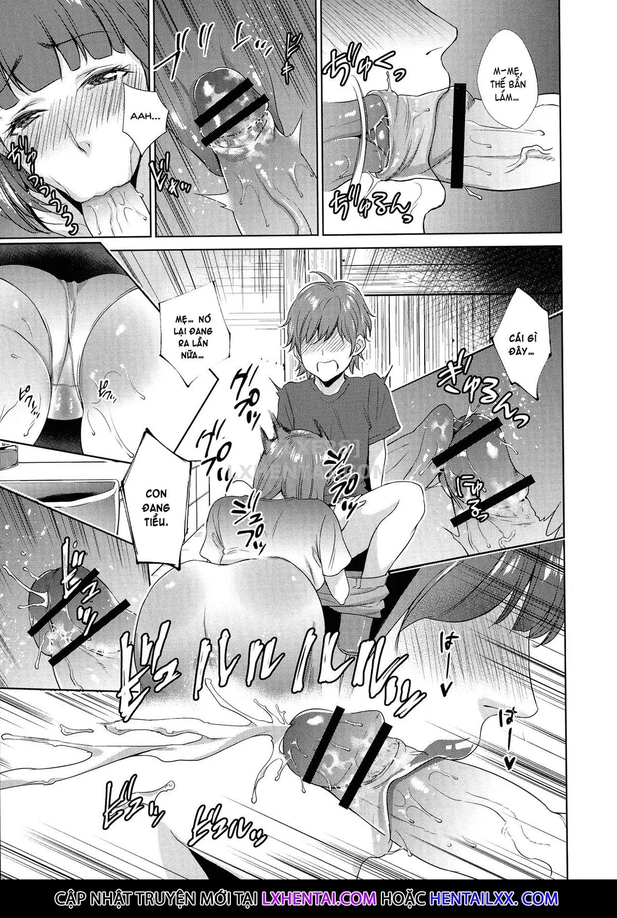 HentaiVN.net - Ảnh 8 - The Day I Connected With Mom [Haha to Majiwaru Hi] - Chap 2