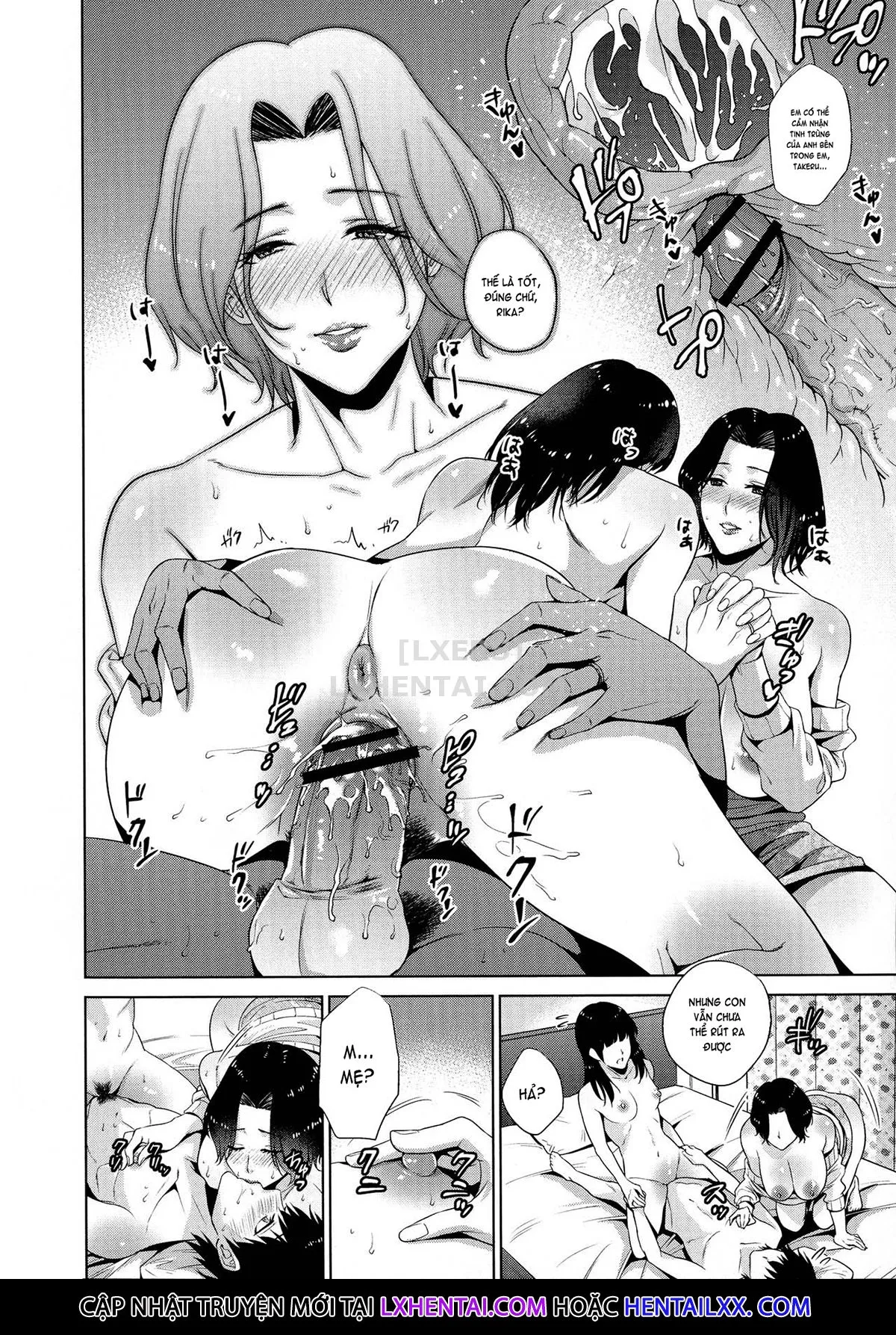 HentaiVN.net - Ảnh 22 - The Day I Connected With Mom [Haha to Majiwaru Hi] - Chap 3
