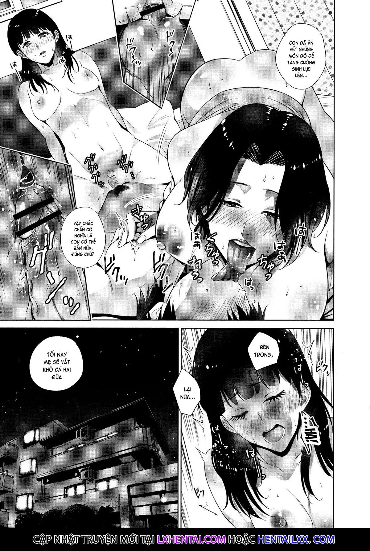 HentaiVN.net - Ảnh 23 - The Day I Connected With Mom [Haha to Majiwaru Hi] - Chap 3