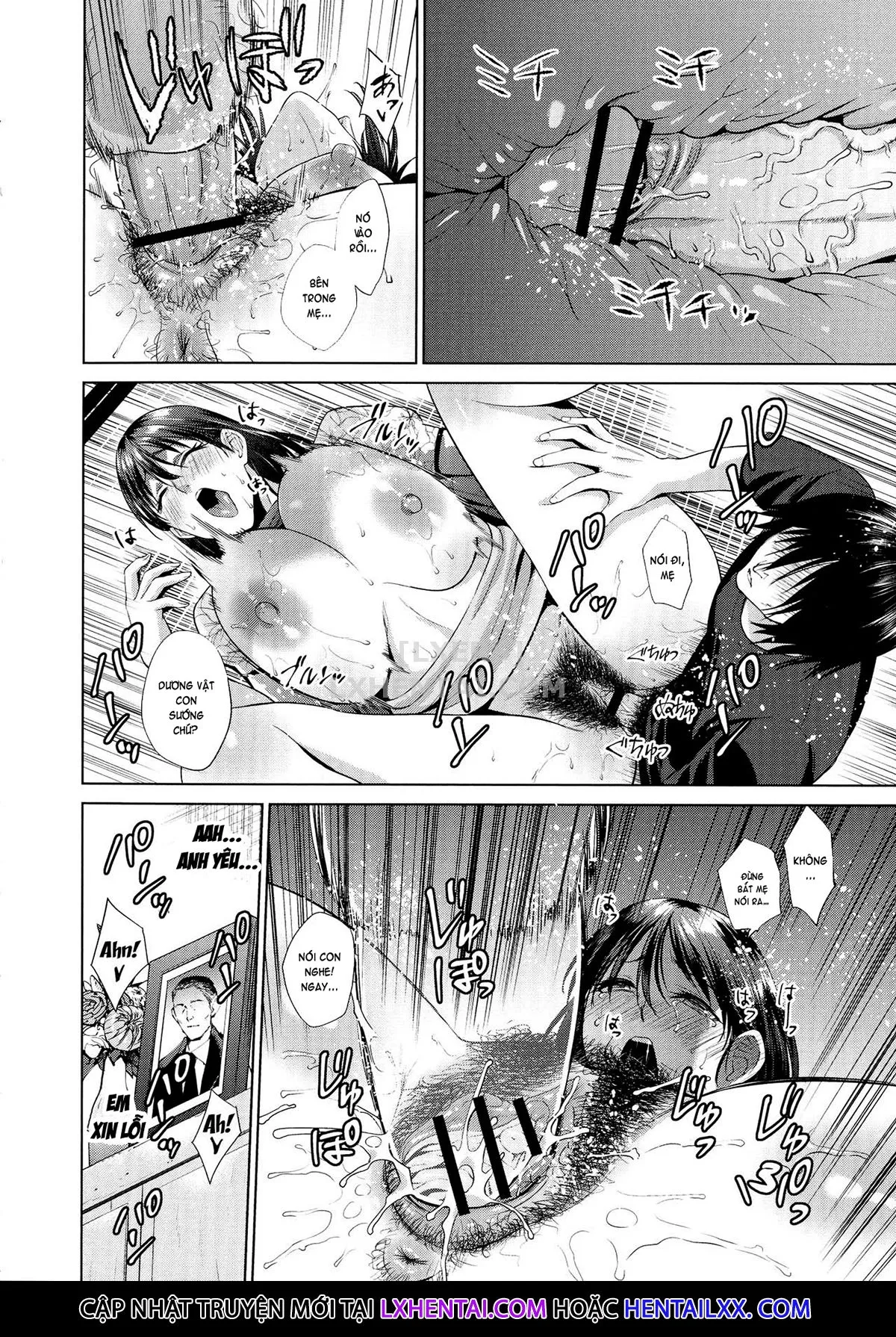 HentaiVN.net - Ảnh 19 - The Day I Connected With Mom [Haha to Majiwaru Hi] - Chap 4