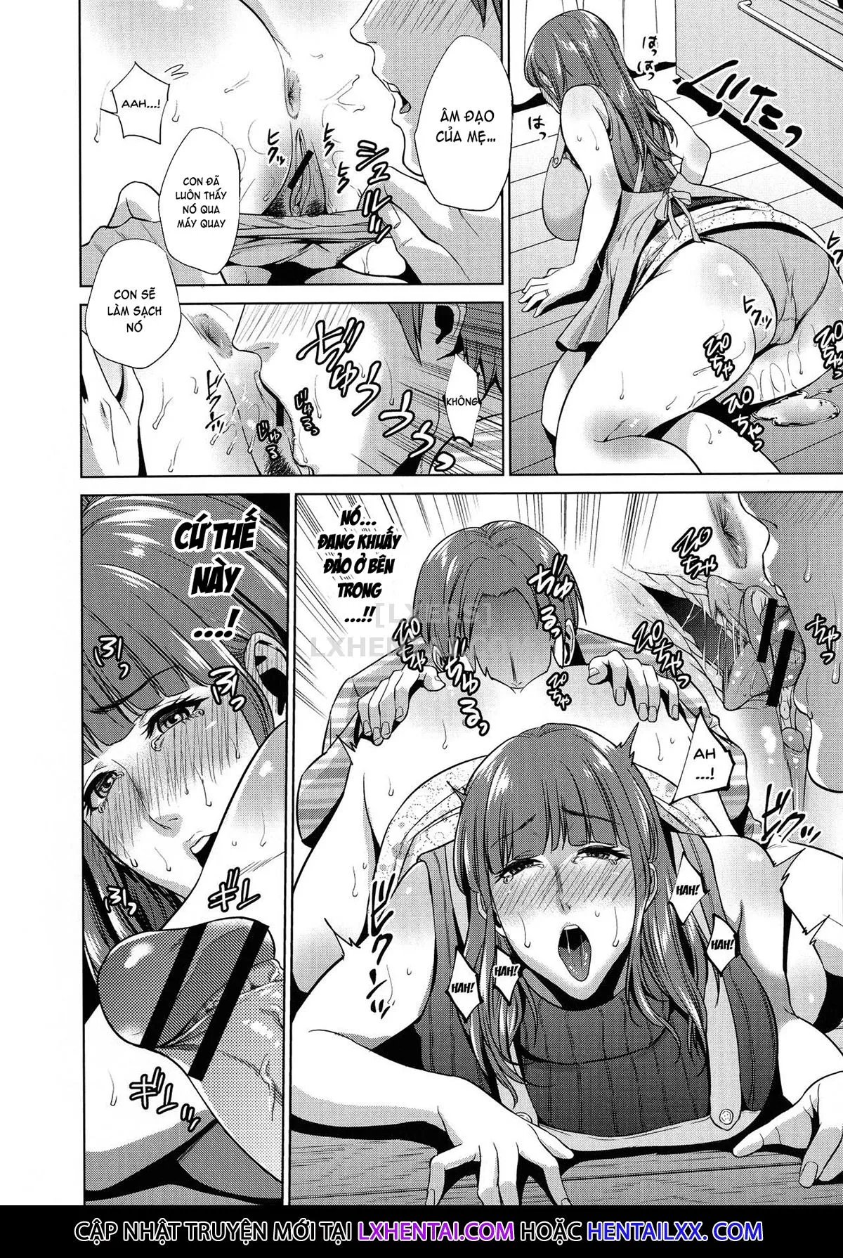 HentaiVN.net - Ảnh 17 - The Day I Connected With Mom [Haha to Majiwaru Hi] - Chap 6