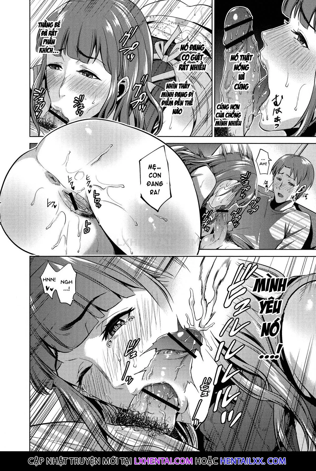 HentaiVN.net - Ảnh 19 - The Day I Connected With Mom [Haha to Majiwaru Hi] - Chap 6