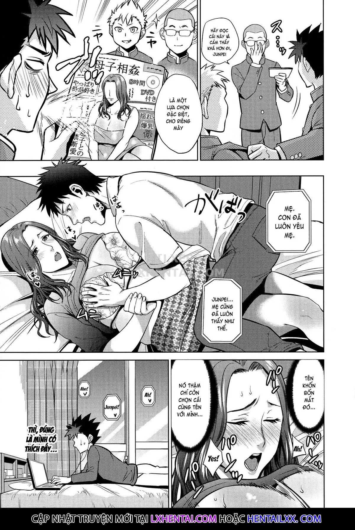 HentaiVN.net - Ảnh 10 - The Day I Connected With Mom [Haha to Majiwaru Hi] - Chap 8