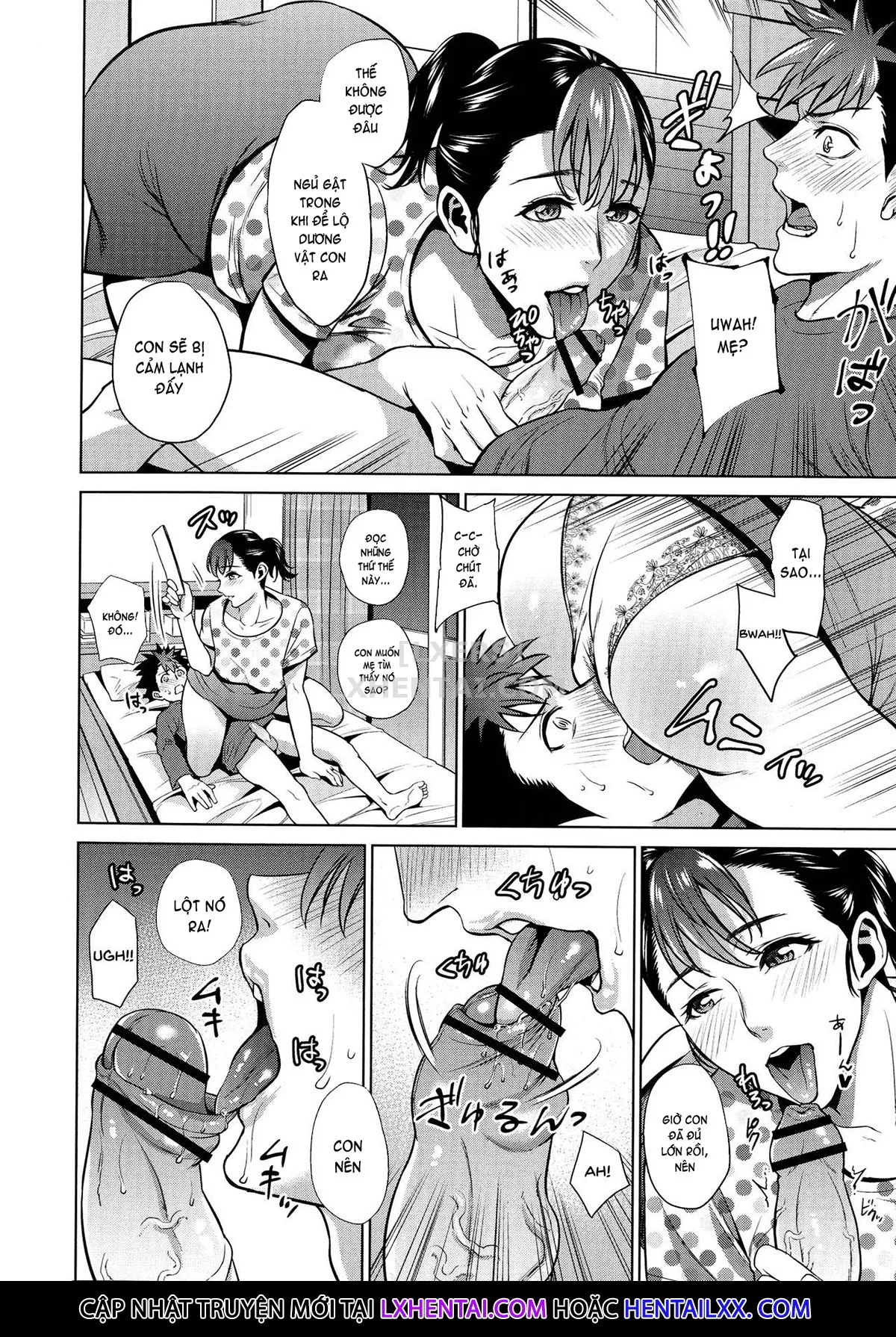 HentaiVN.net - Ảnh 13 - The Day I Connected With Mom [Haha to Majiwaru Hi] - Chap 8