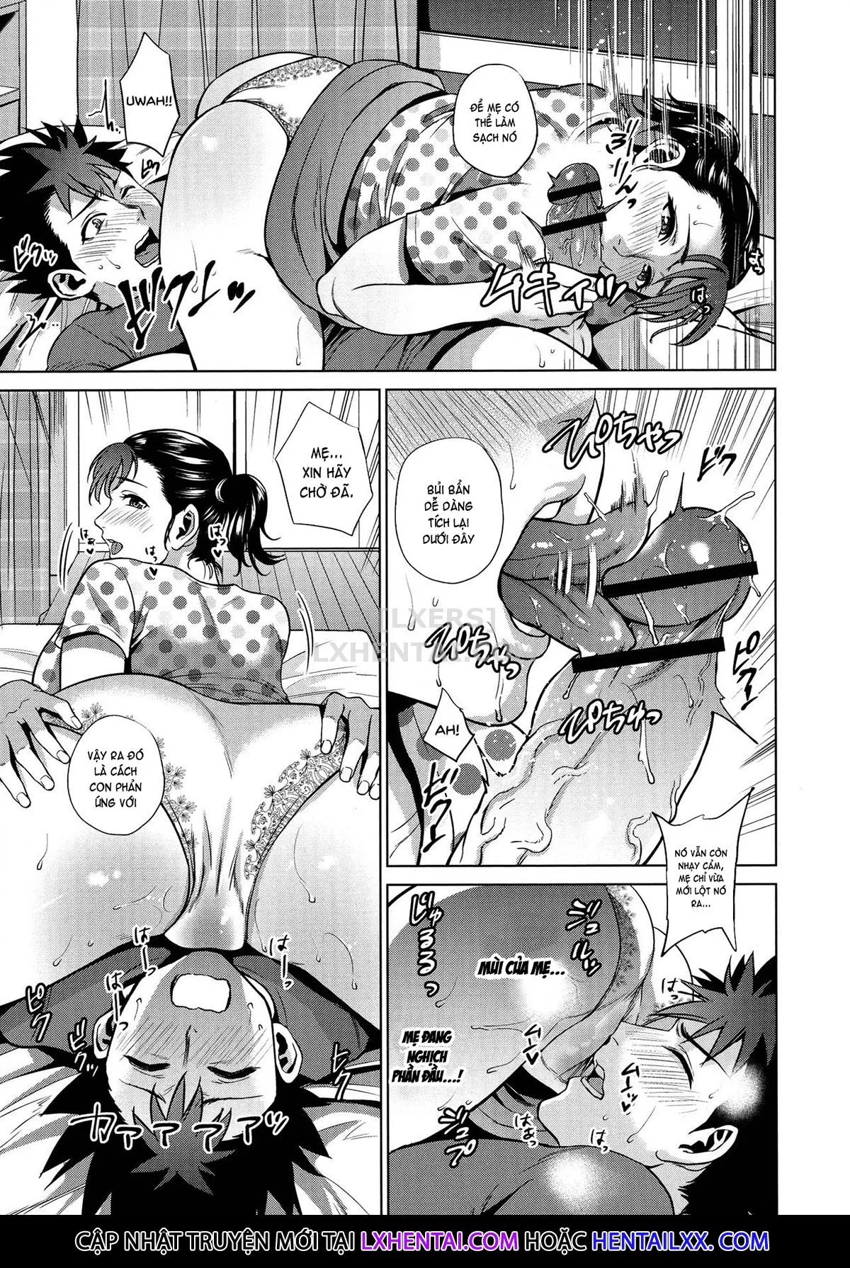 HentaiVN.net - Ảnh 14 - The Day I Connected With Mom [Haha to Majiwaru Hi] - Chap 8