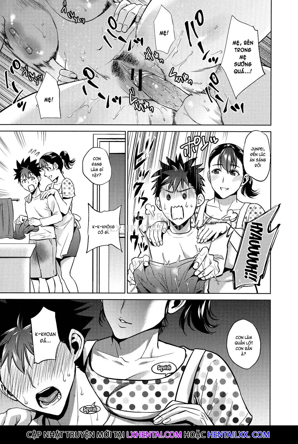HentaiVN.net - Ảnh 6 - The Day I Connected With Mom [Haha to Majiwaru Hi] - Chap 8