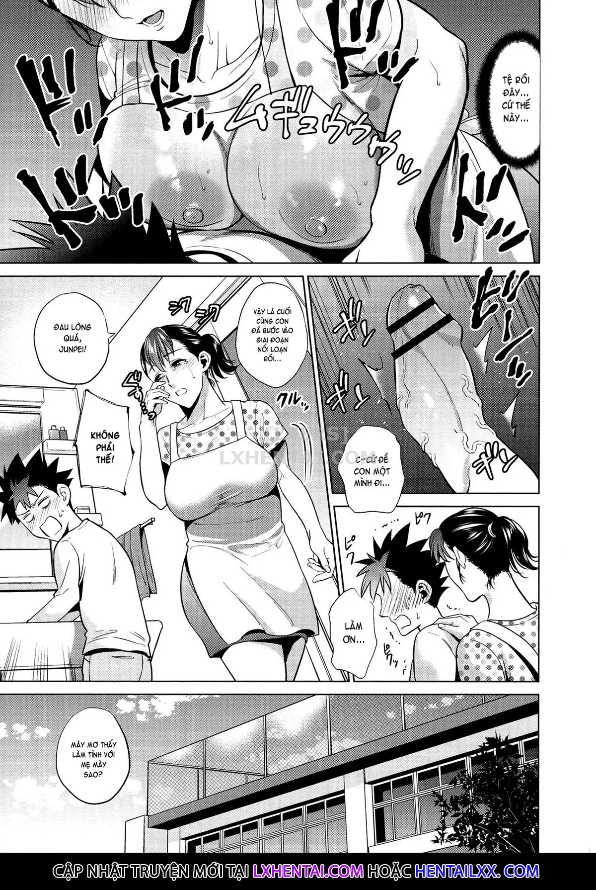 HentaiVN.net - Ảnh 8 - The Day I Connected With Mom [Haha to Majiwaru Hi] - Chap 8