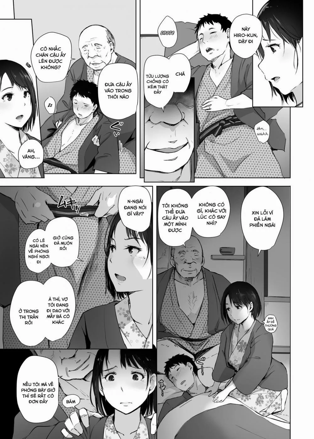 HentaiVN.net - Ảnh 11 - Hitozuma to NTR Chounai Ryokou - Chương 1