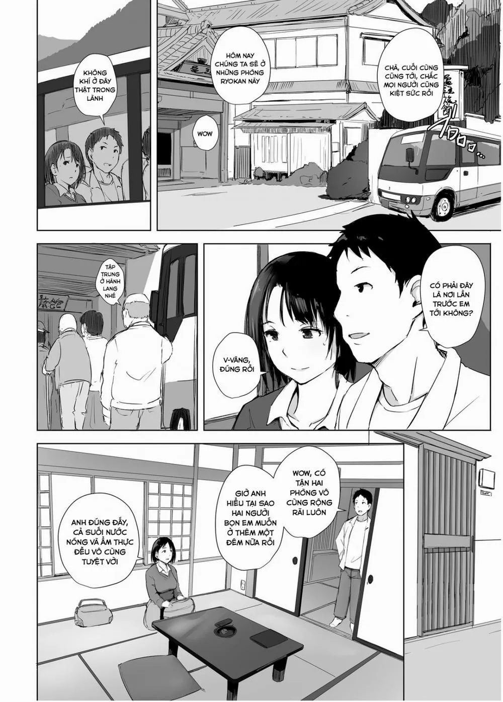 HentaiVN.net - Ảnh 4 - Hitozuma to NTR Chounai Ryokou - Chương 1