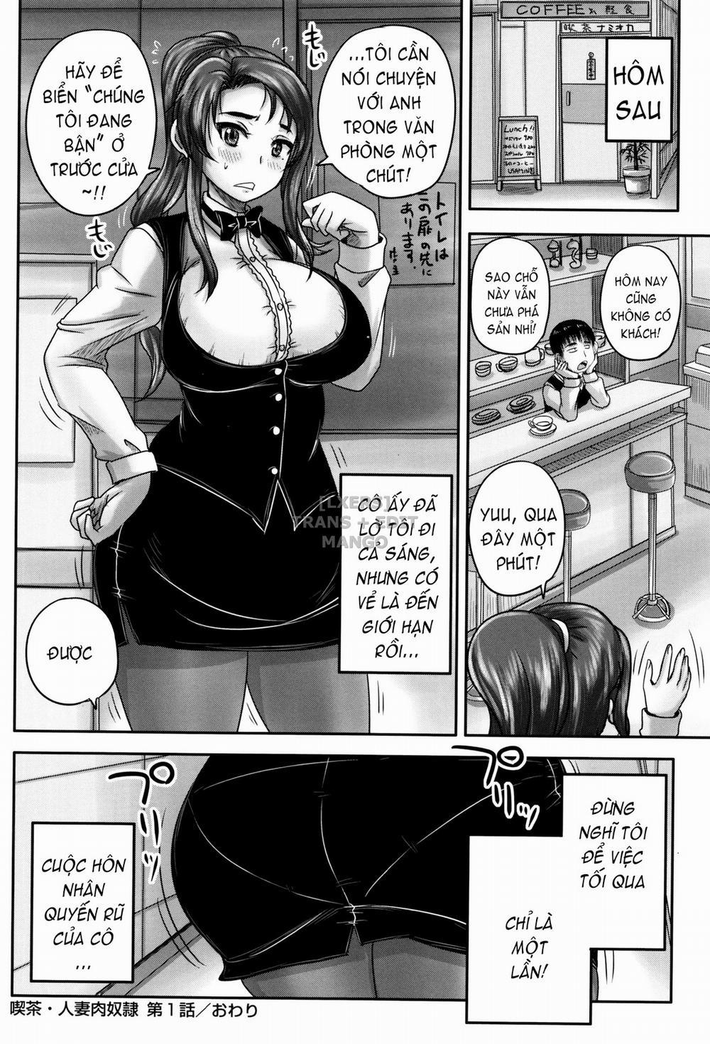 HentaiVN.net - Ảnh 32 - Married Meat Slave Cafe [Kissa Hitozuma Nikudorei] - Chap 1