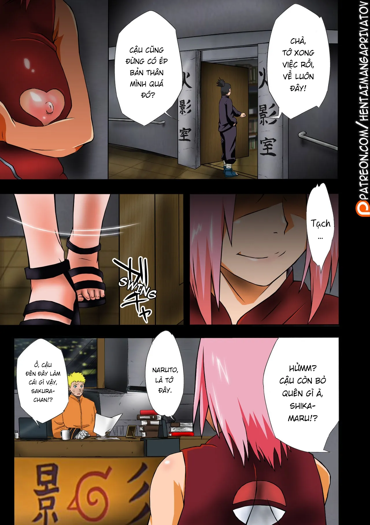 HentaiVN.net - Ảnh 3 - Konoha-don Aigake - Oneshot màu mè