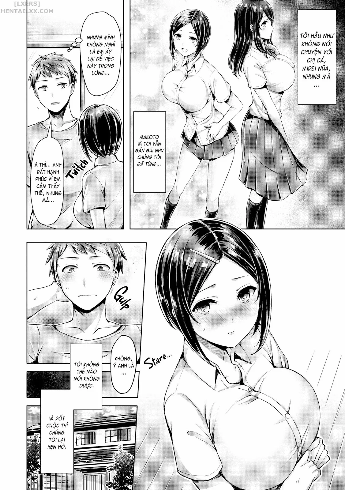 HentaiVN.net - Ảnh 3 - Vếu! Ngực! Bưởi! [Wife-Packed Beach!; Twin Maximum!; The Real Minori-chan; Deliveryman-Eater Wife; Your Sis Isn't Good For Me; She's a Mighty, Tiny Mountain; She's a Mighty, Tiny Mountain; Steal; What Are You Doing, Sensei!?; Rebound Catch] - Chap 2 - Twin Maximum!