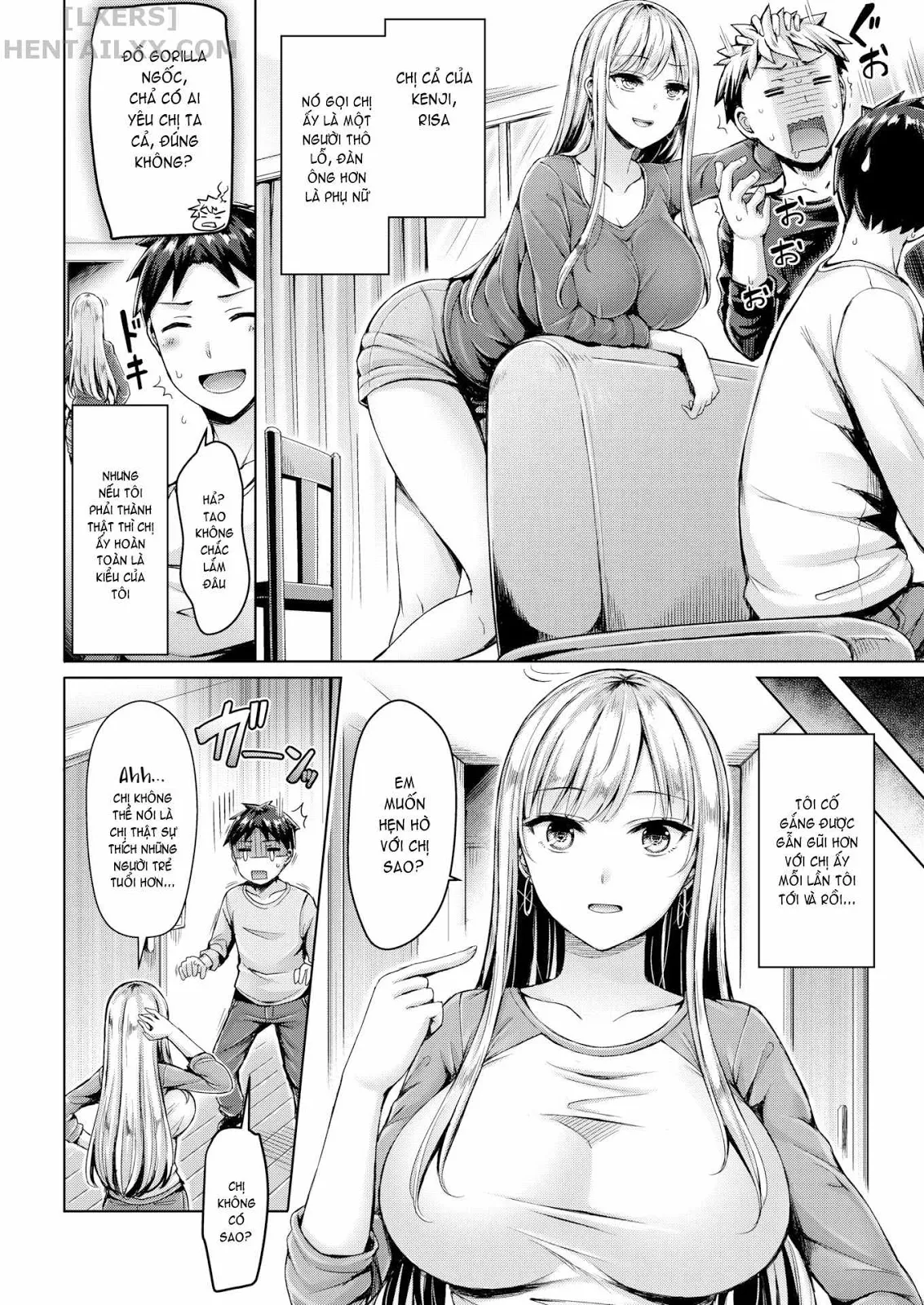 HentaiVN.net - Ảnh 3 - Vếu! Ngực! Bưởi! [Wife-Packed Beach!; Twin Maximum!; The Real Minori-chan; Deliveryman-Eater Wife; Your Sis Isn't Good For Me; She's a Mighty, Tiny Mountain; She's a Mighty, Tiny Mountain; Steal; What Are You Doing, Sensei!?; Rebound Catch] - Chap 5 - Your Sis Isnt Good For Me