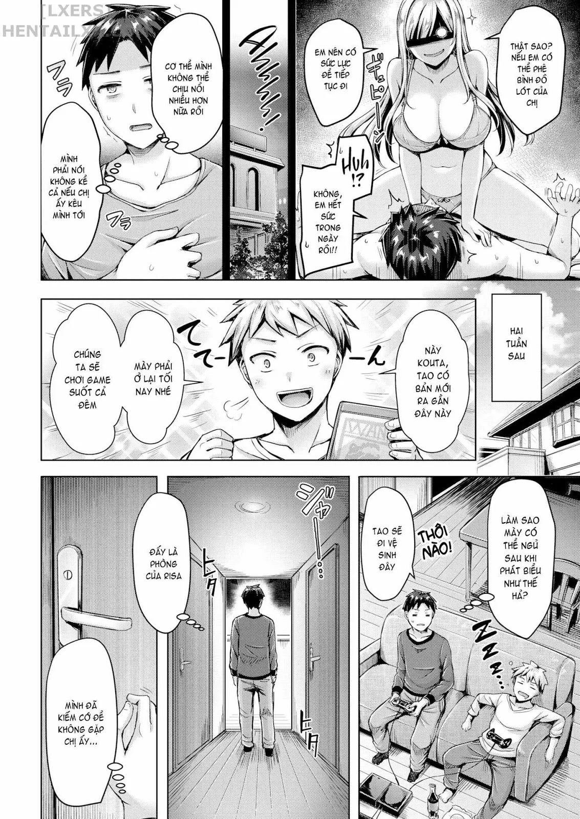HentaiVN.net - Ảnh 7 - Vếu! Ngực! Bưởi! [Wife-Packed Beach!; Twin Maximum!; The Real Minori-chan; Deliveryman-Eater Wife; Your Sis Isn't Good For Me; She's a Mighty, Tiny Mountain; She's a Mighty, Tiny Mountain; Steal; What Are You Doing, Sensei!?; Rebound Catch] - Chap 5 - Your Sis Isnt Good For Me