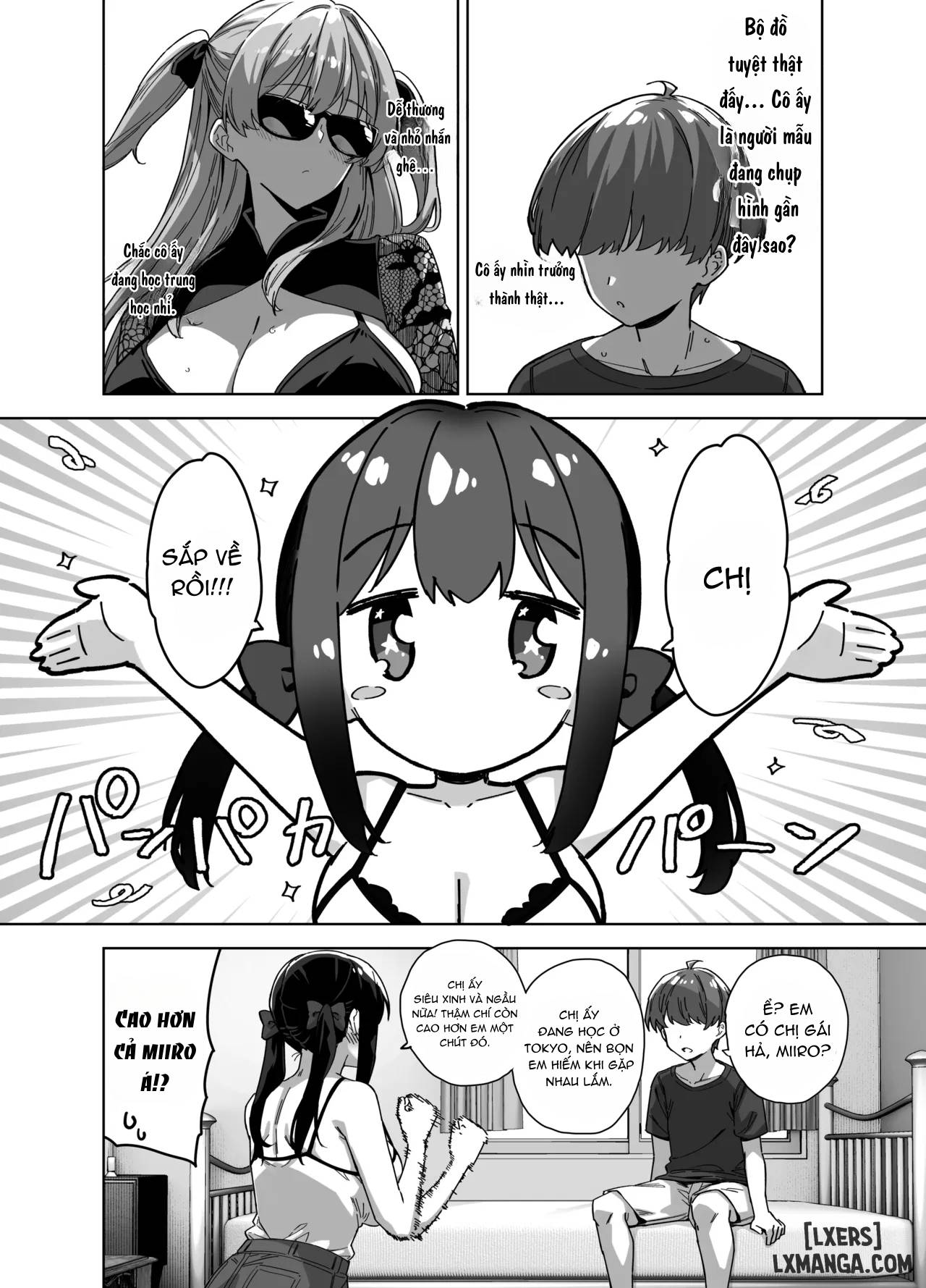 HentaiVN.net - Ảnh 5 - Natsu to Inaka to Yuuwaku shite kuru Dekkai Oshiego 3 + C106 Bonus Book - Chap 1.