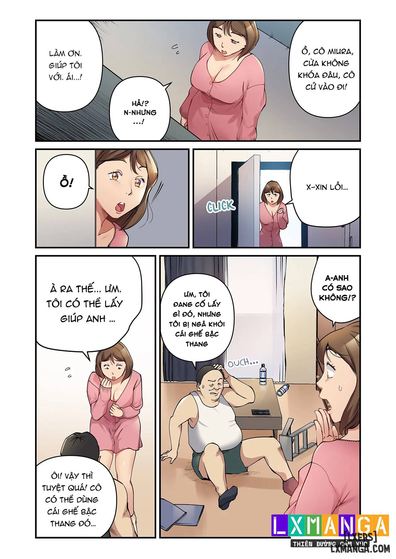 HentaiVN.net - Ảnh 9 - Oku-san, Yokkyuu Fumandesho?' Otto ni Barete wa Ikenai Yarisugi Nenchaku SEX - Chap 1.