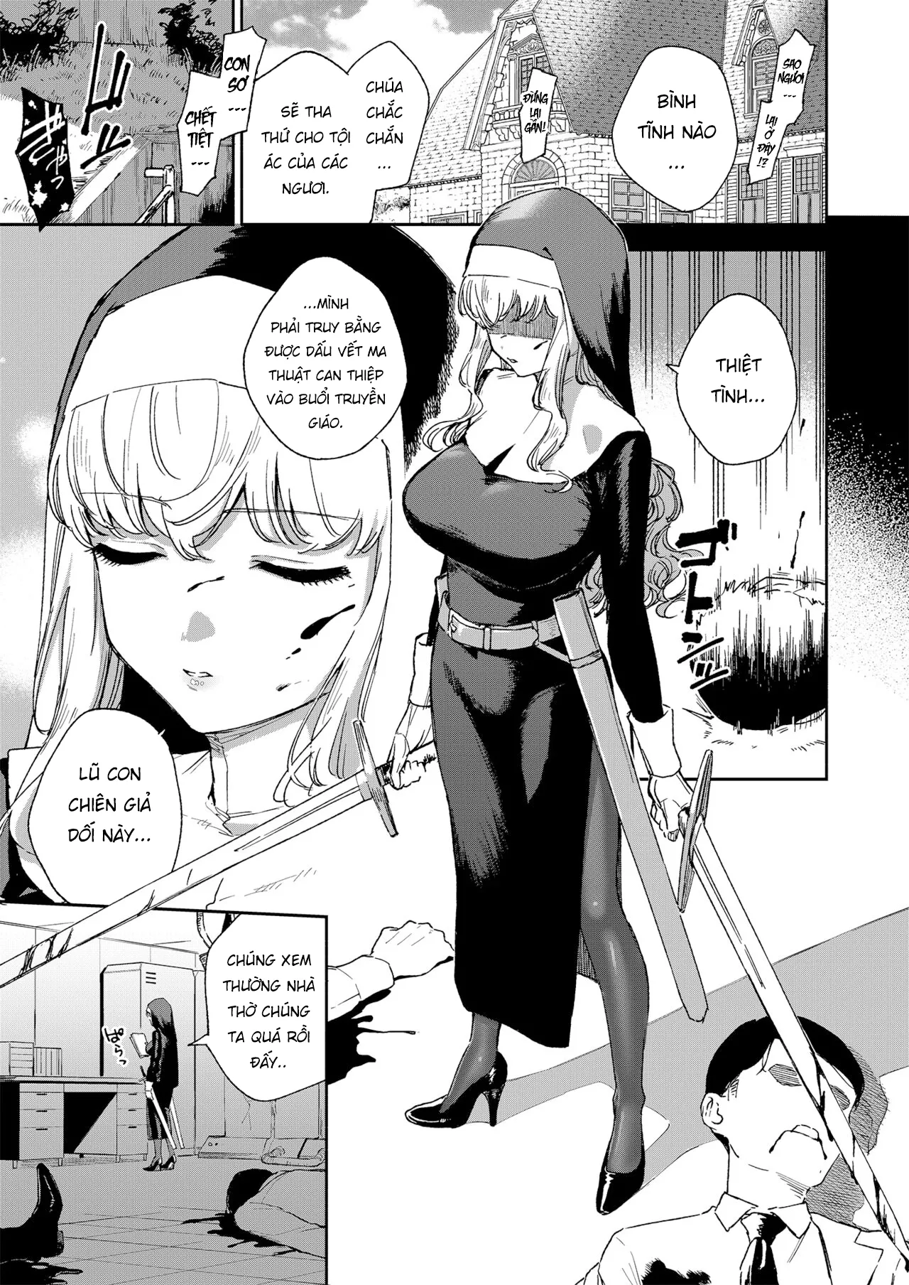 HentaiVN.net - Ảnh 4 - Sơ Margaret nứng lồn - Oneshot