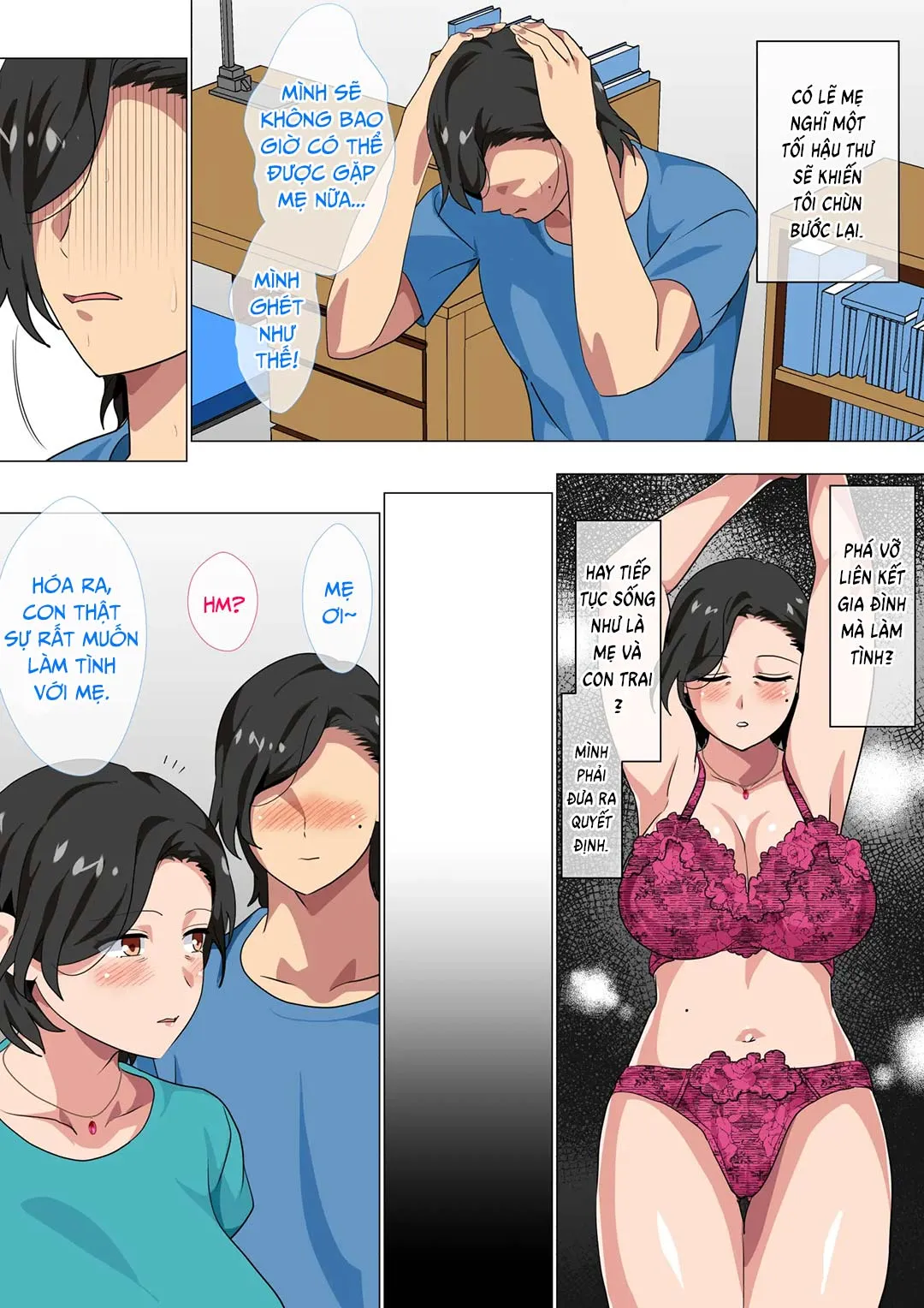 HentaiVN.net - Ảnh 10 - I Confessed to My Mom and She Let Me Have a One-Day-Only Sex-Fest [Hahaoya ni Kokuhaku Shitara Ichinichi dake Sex o Sasete Kureta Hanashi] - Chap 1