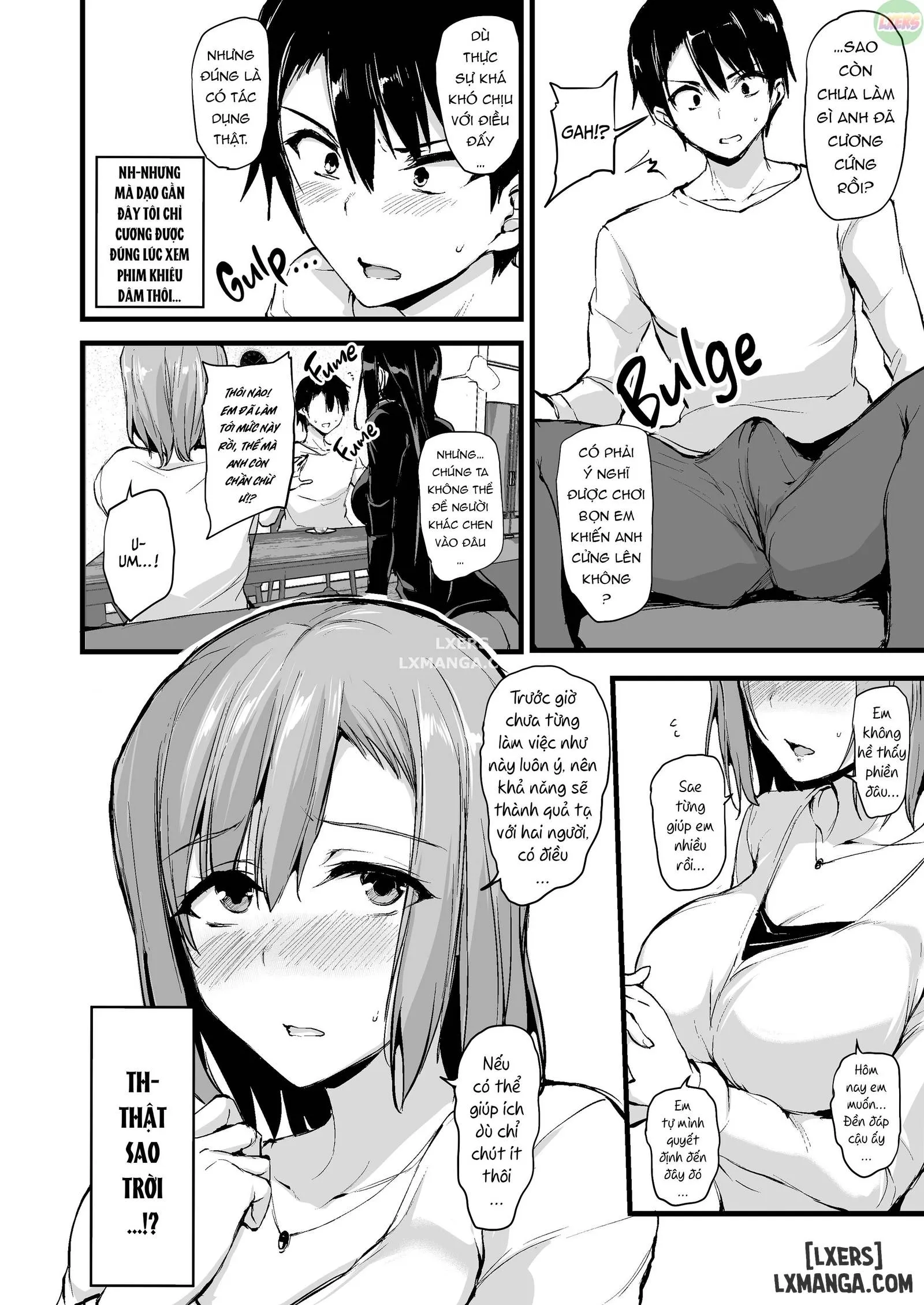 HentaiVN.net - Ảnh 10 - Tôi Không Cương Nổi Nên Vợ Tôi Mang Bạn Cô Âý Tới - Chapter 1