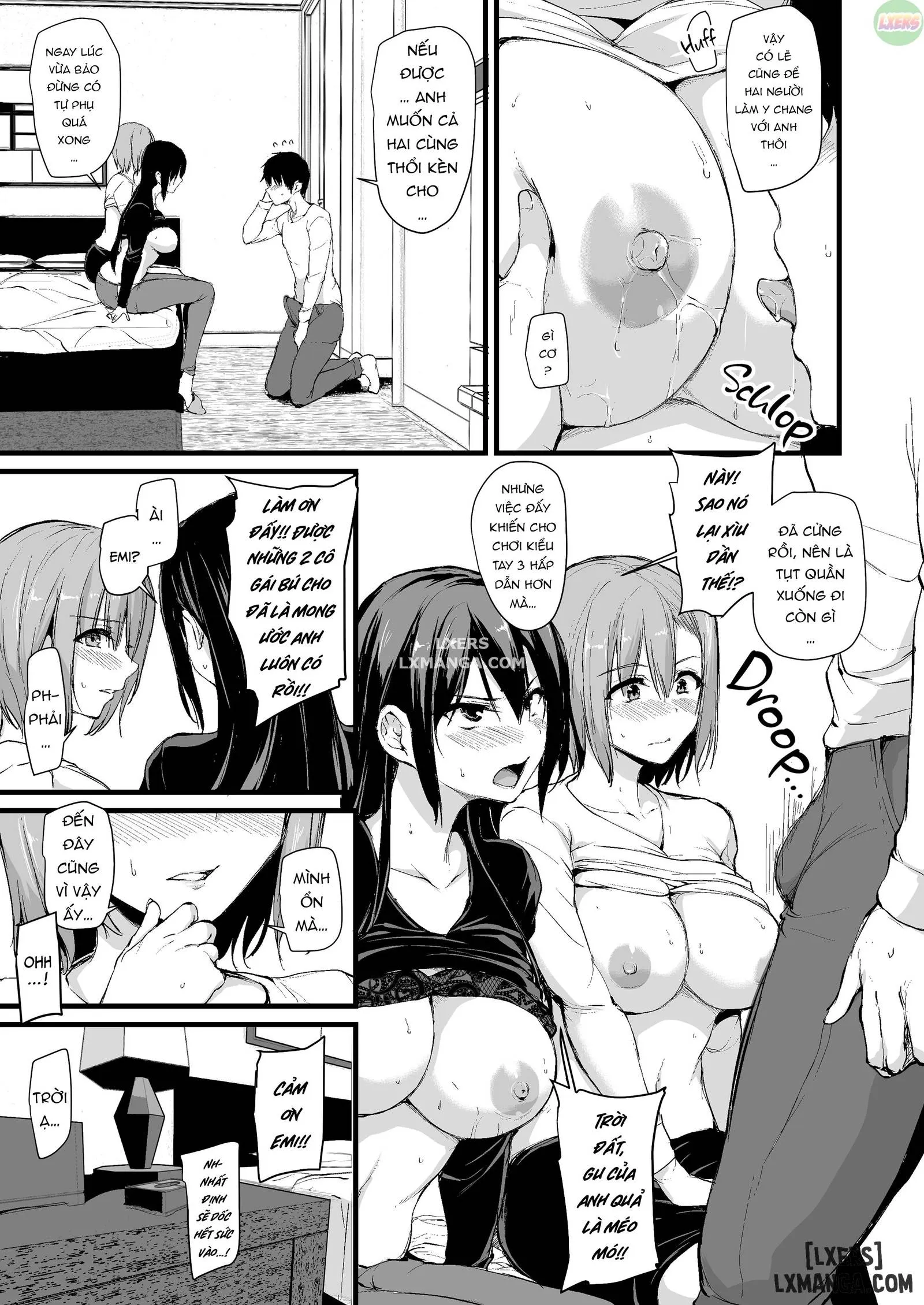 HentaiVN.net - Ảnh 15 - Tôi Không Cương Nổi Nên Vợ Tôi Mang Bạn Cô Âý Tới - Chapter 1