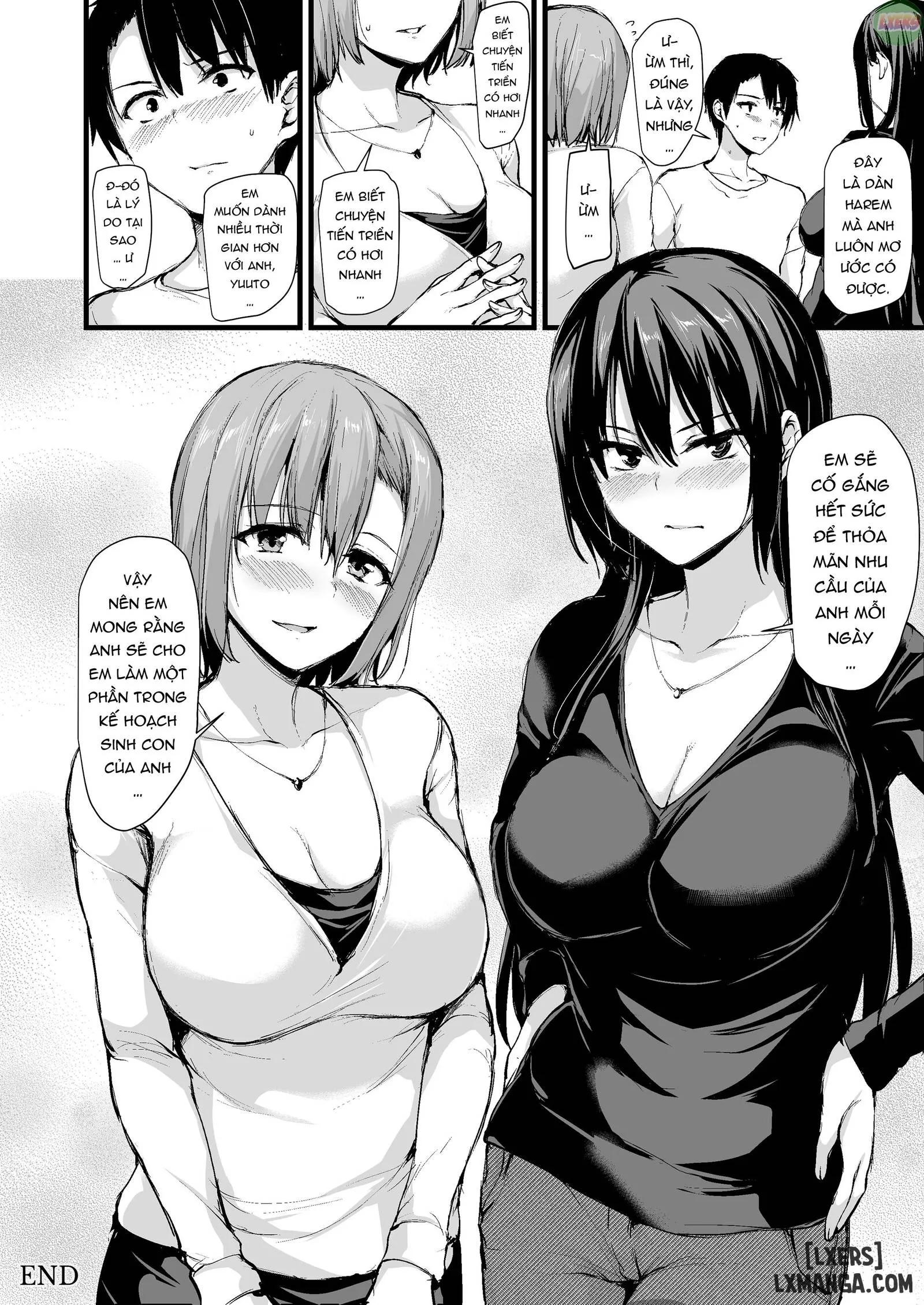 HentaiVN.net - Ảnh 58 - Tôi Không Cương Nổi Nên Vợ Tôi Mang Bạn Cô Âý Tới - Chapter 1