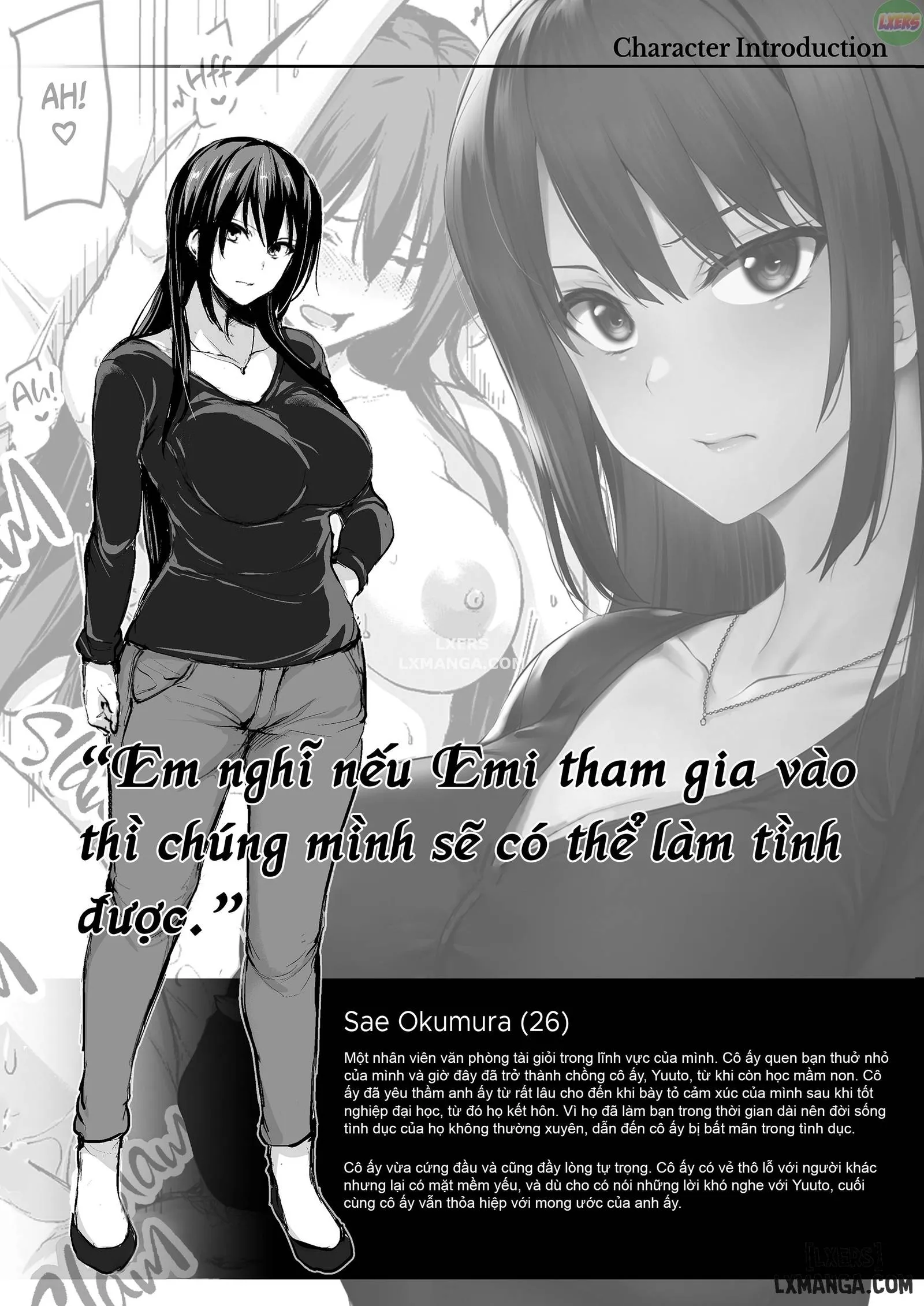 HentaiVN.net - Ảnh 60 - Tôi Không Cương Nổi Nên Vợ Tôi Mang Bạn Cô Âý Tới - Chapter 1