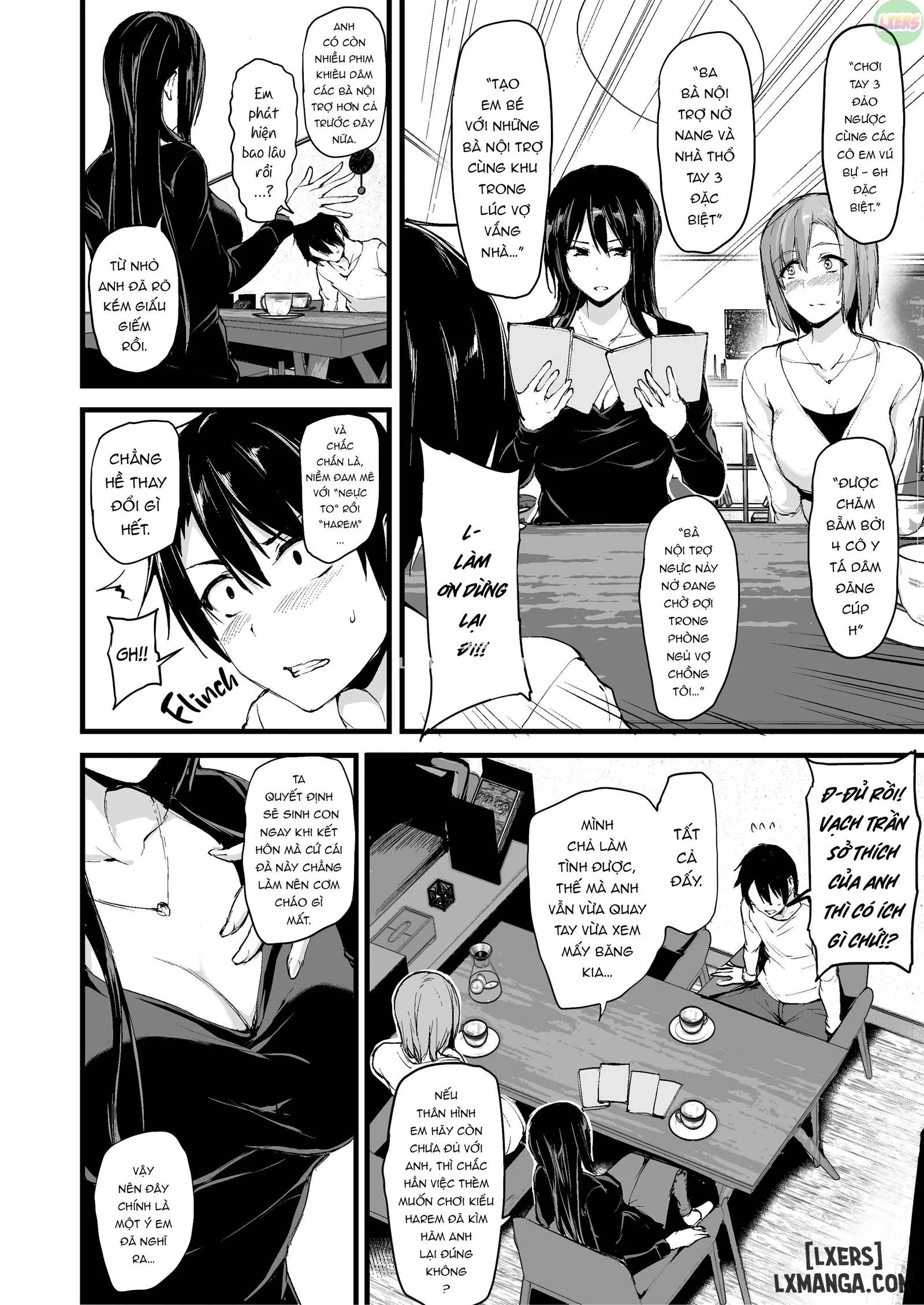HentaiVN.net - Ảnh 8 - Tôi Không Cương Nổi Nên Vợ Tôi Mang Bạn Cô Âý Tới - Chapter 1