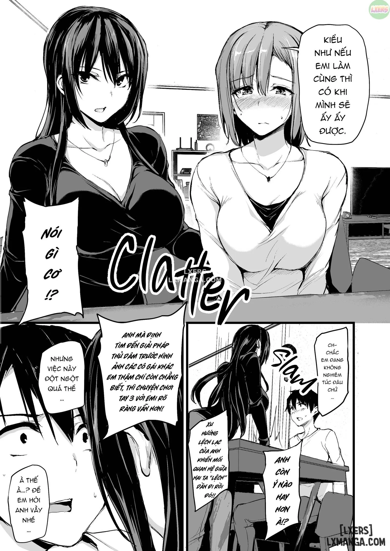HentaiVN.net - Ảnh 9 - Tôi Không Cương Nổi Nên Vợ Tôi Mang Bạn Cô Âý Tới - Chapter 1