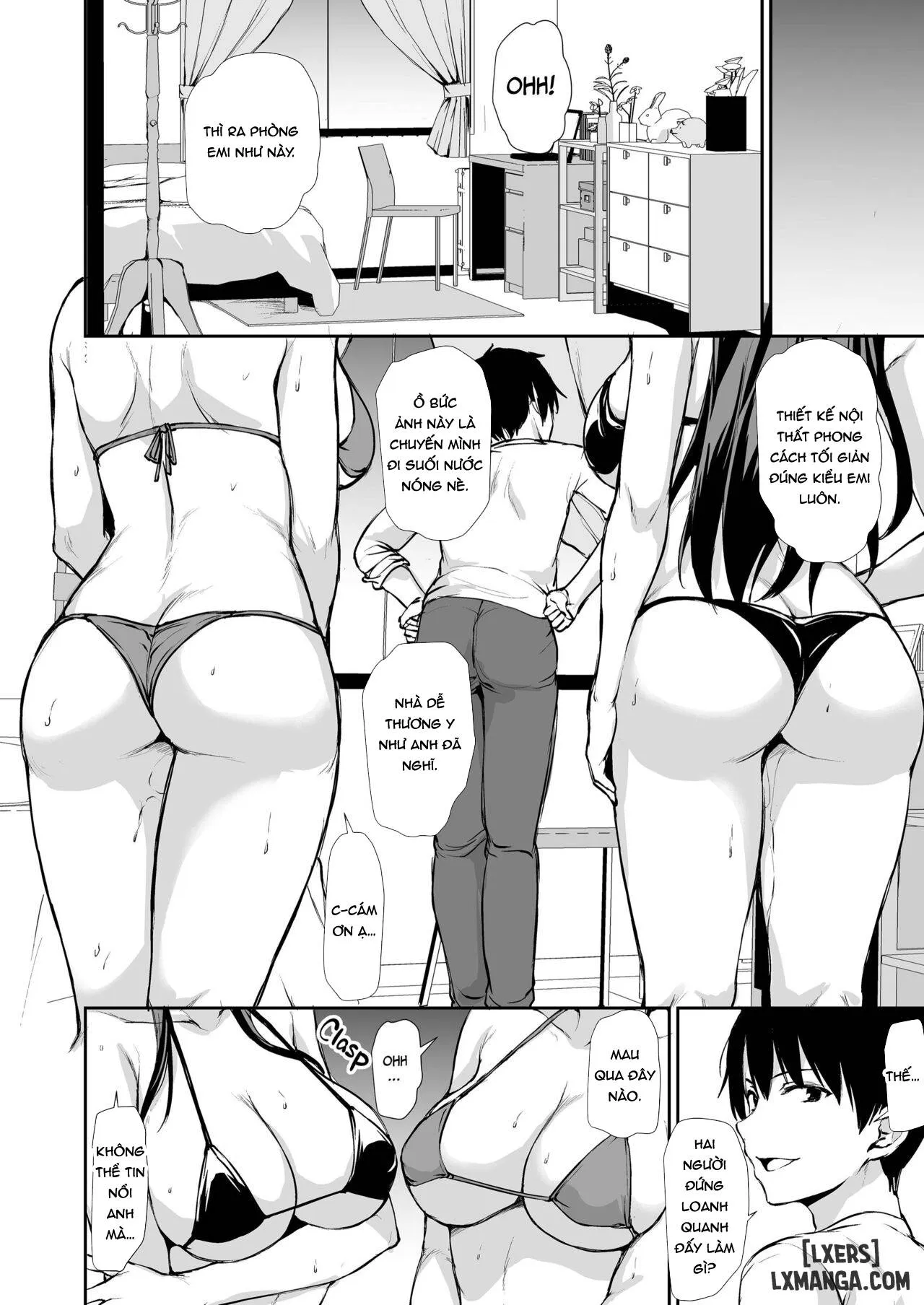 HentaiVN.net - Ảnh 6 - Tôi Không Cương Nổi Nên Vợ Tôi Mang Bạn Cô Âý Tới - Chapter 3.2