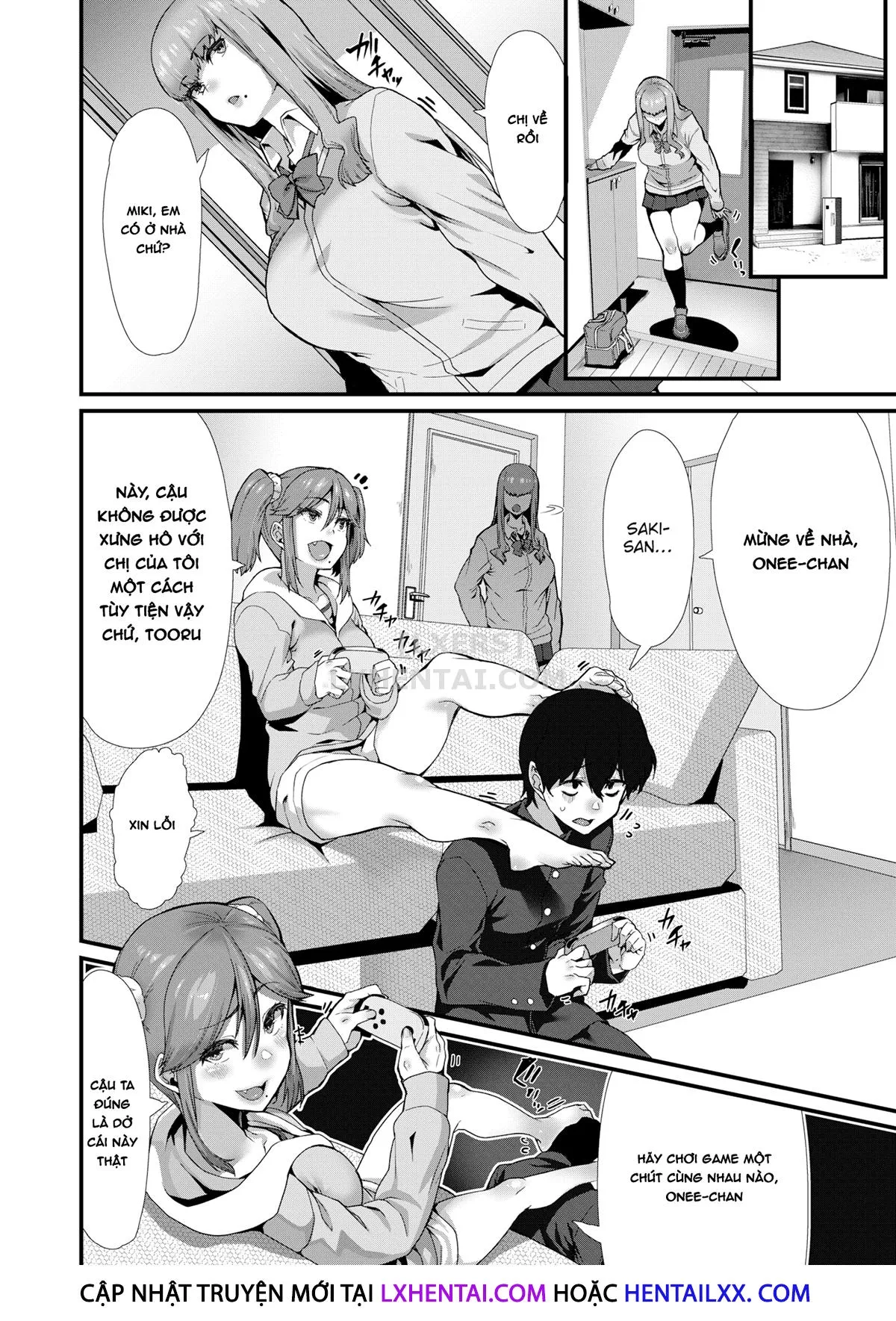 HentaiVN.net - Ảnh 3 - Tanoshi Sakushu No o jikan [Can't Escape; I Love That You're a Glutton; I Demand It of You!; In the Palm of My Hand With Me; As Expected!] - Chap 1 - Cant Escape