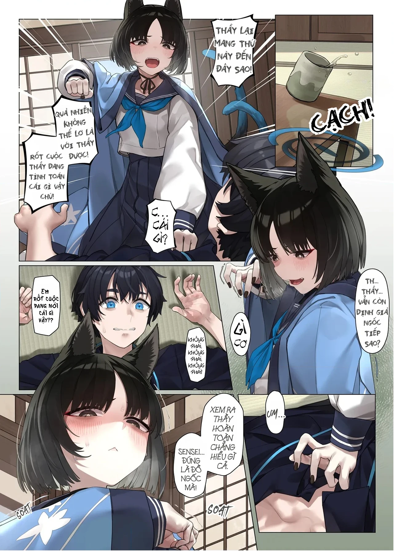 HentaiVN.net - Ảnh 10 - [33Gou Heya (Mitsu)] đến đây trăm nghìn nhát từ chiều meo meo đột nhiên xuống rồi!! - Oneshot