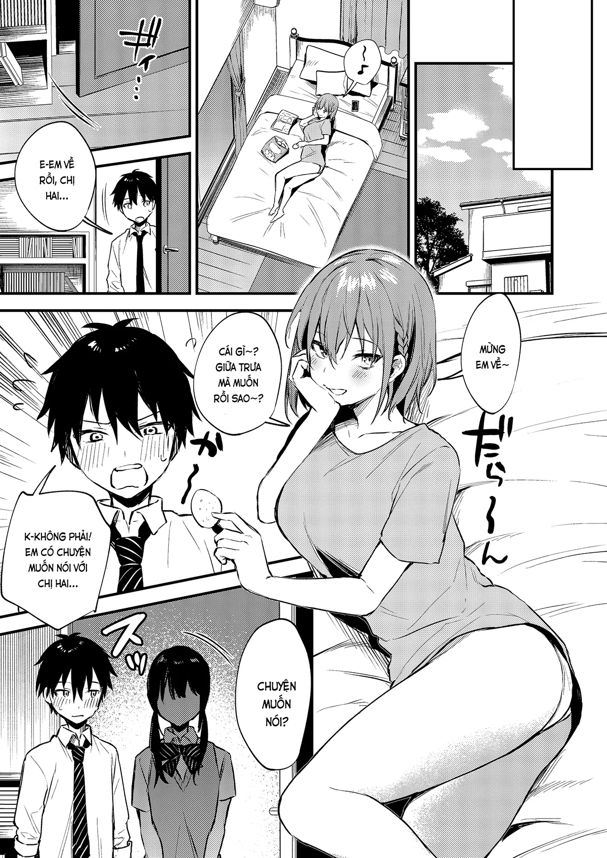 HentaiVN.net - Ảnh 11 - Tại chị làm mấy chuyện bậy bạ hoài... (nguyên tác) [Onee-chan ga Ecchi na Koto bakka Suru kara...; お姉ちゃんがエッチなコトばっかするから...] - Phần đầu