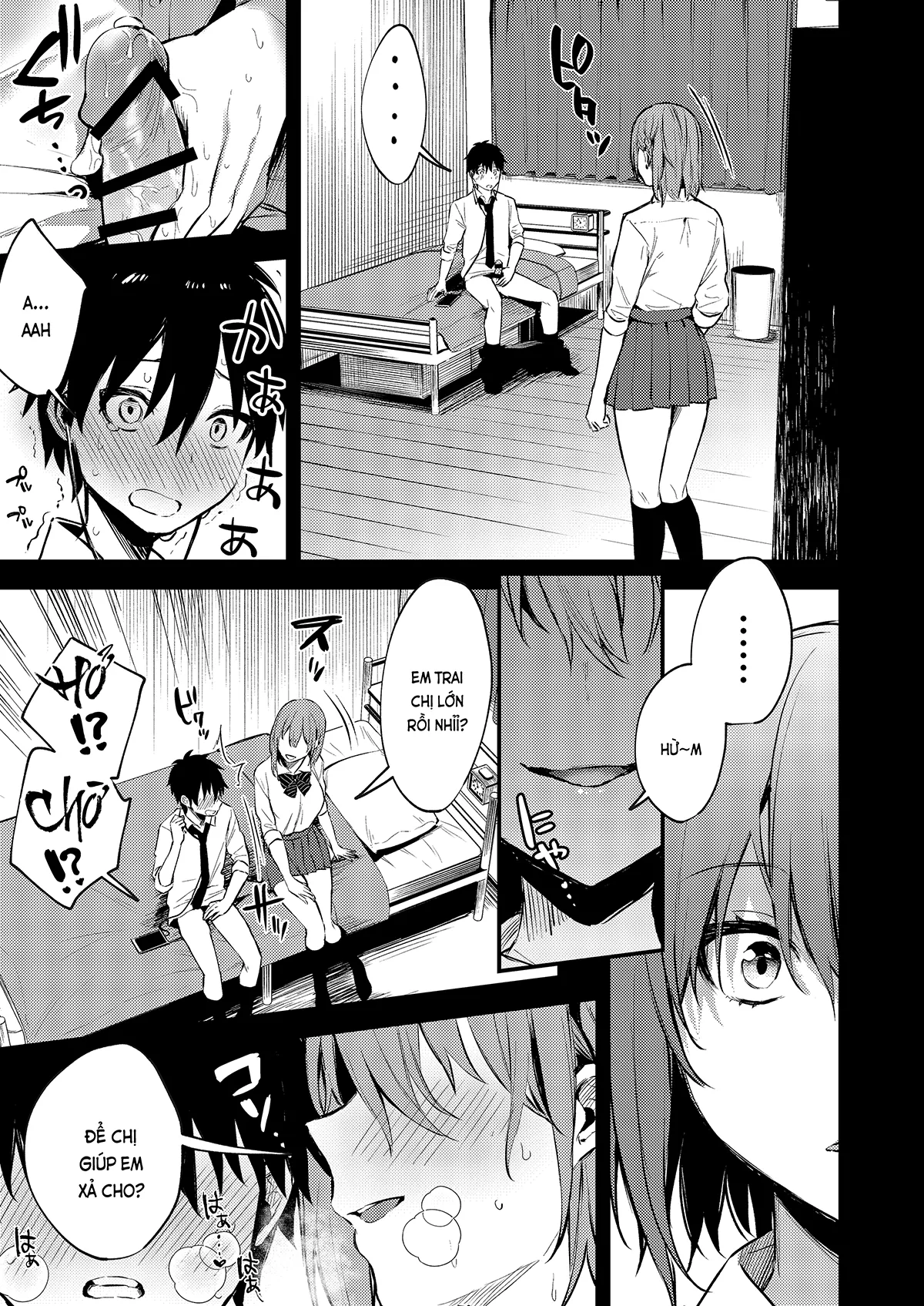 HentaiVN.net - Ảnh 7 - Tại chị làm mấy chuyện bậy bạ hoài... (nguyên tác) [Onee-chan ga Ecchi na Koto bakka Suru kara...; お姉ちゃんがエッチなコトばっかするから...] - Phần đầu