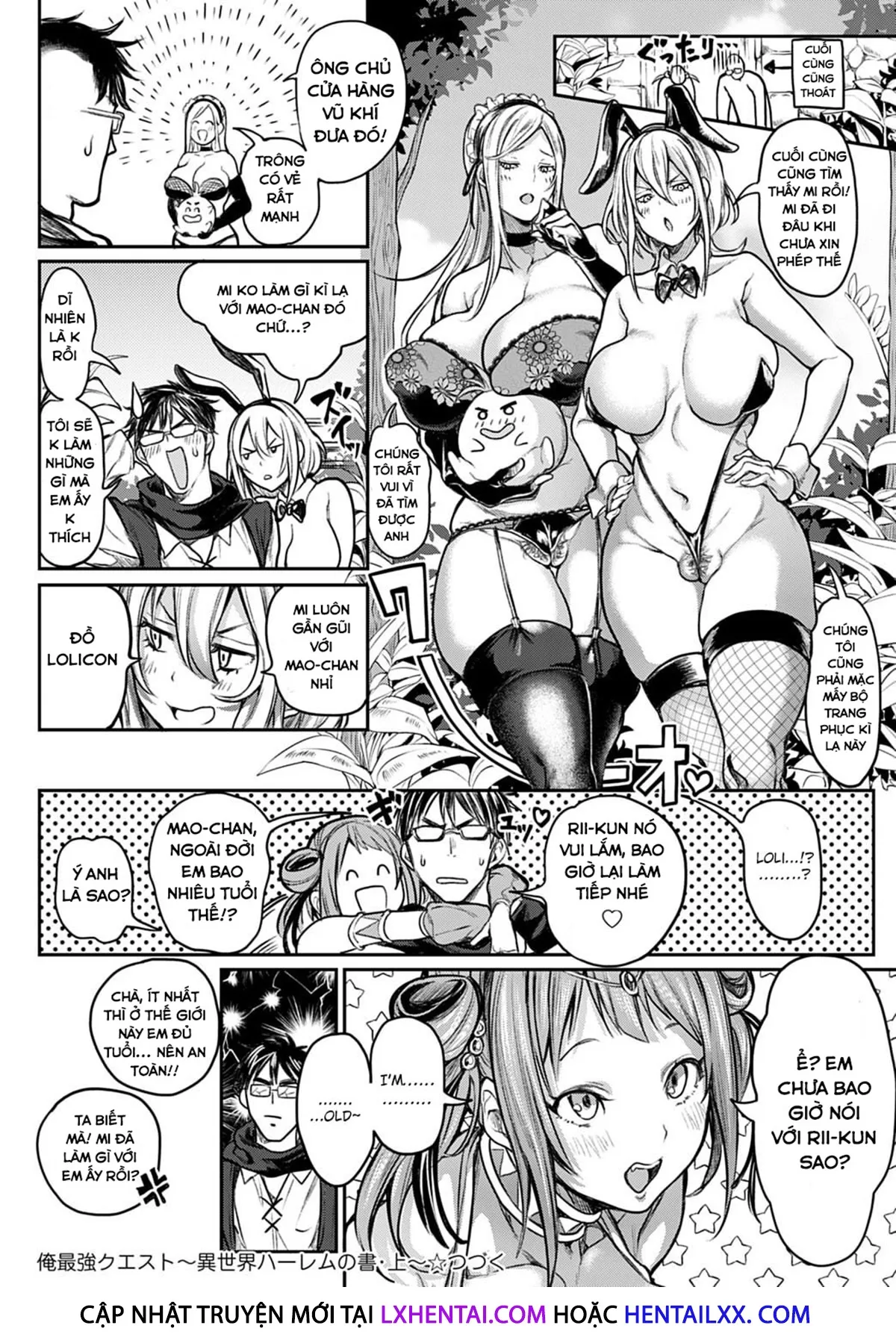 HentaiVN.net - Ảnh 23 - My story with my Harem in another world [Ore Saikyou Quest ~Isekai Harem no Sho~] - Chap 1
