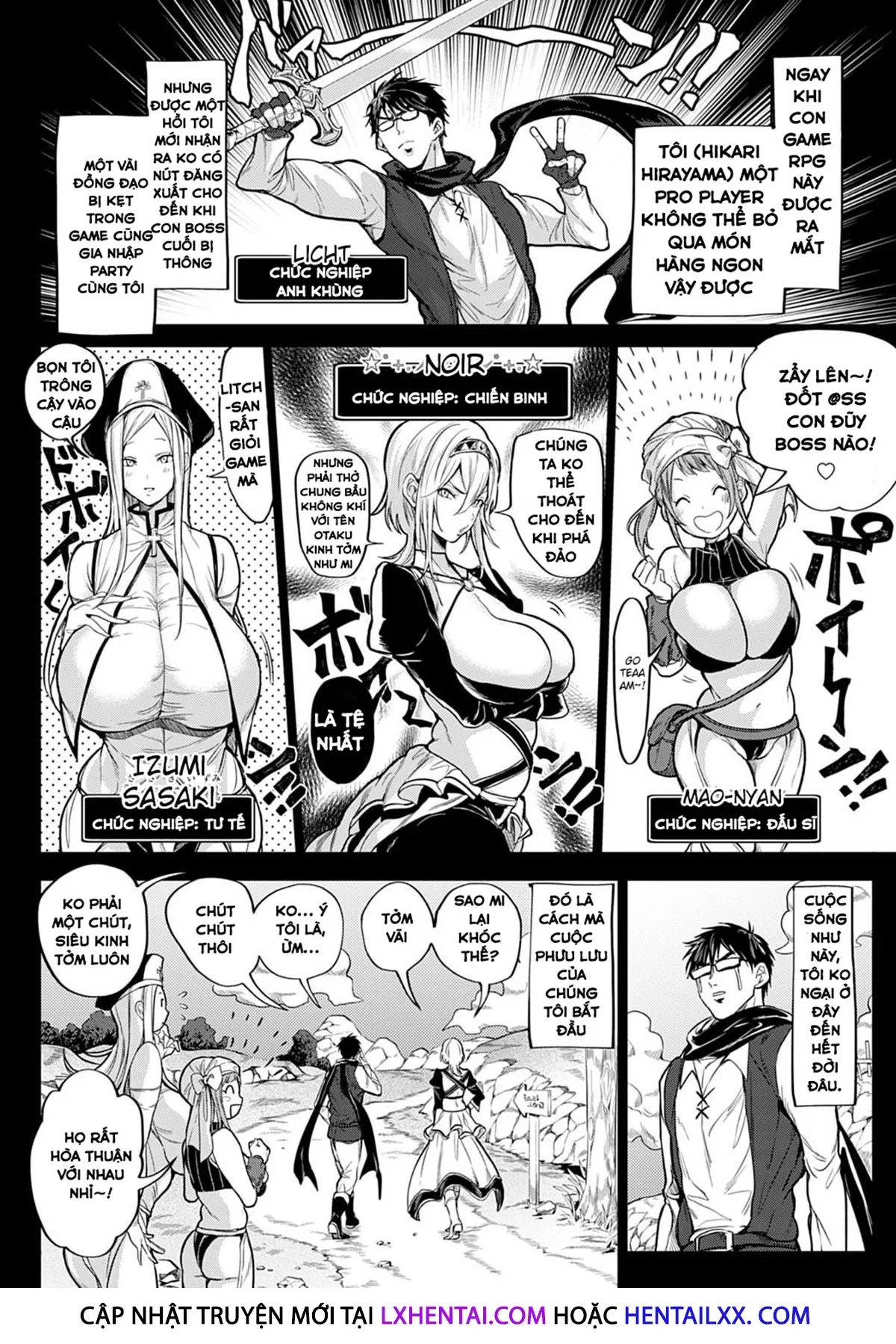 HentaiVN.net - Ảnh 5 - My story with my Harem in another world [Ore Saikyou Quest ~Isekai Harem no Sho~] - Chap 1