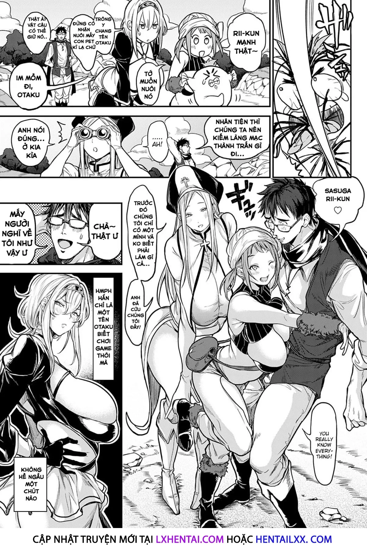 HentaiVN.net - Ảnh 6 - My story with my Harem in another world [Ore Saikyou Quest ~Isekai Harem no Sho~] - Chap 1