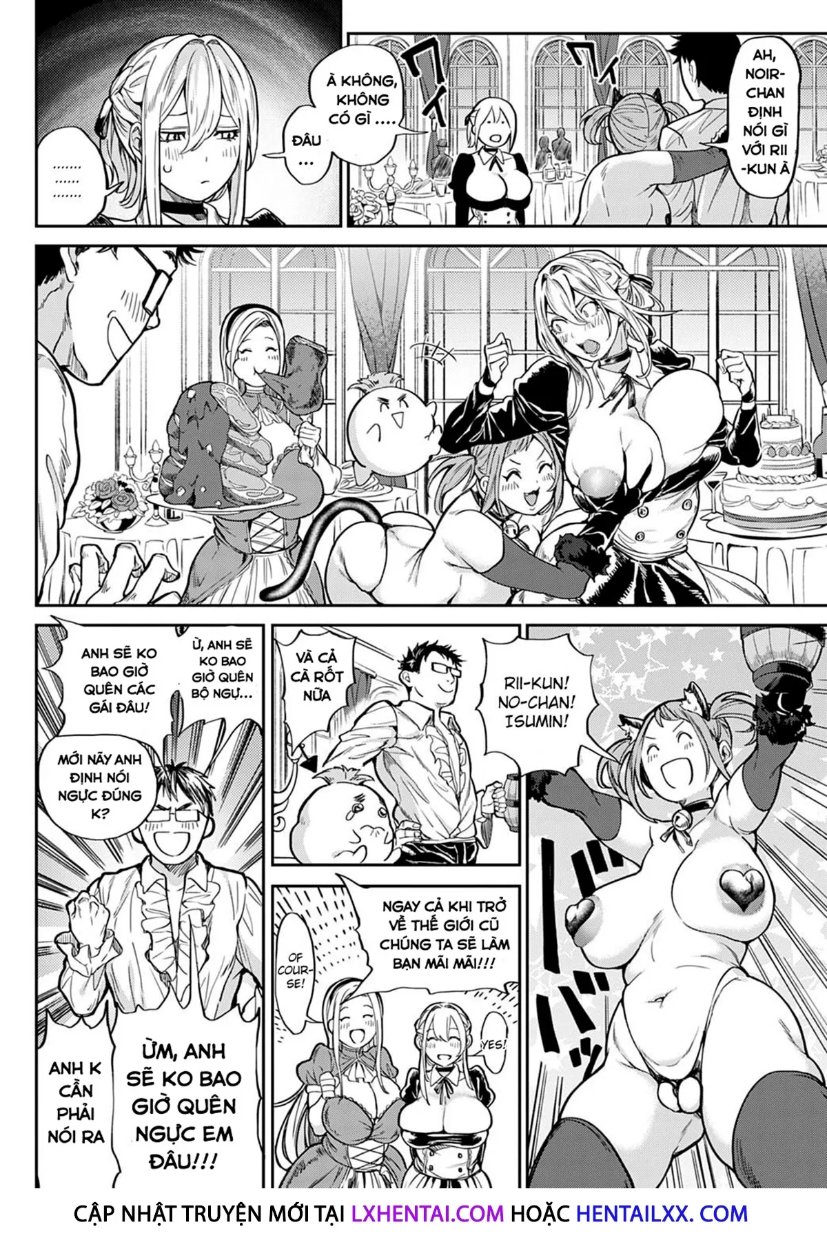 HentaiVN.net - Ảnh 7 - My story with my Harem in another world [Ore Saikyou Quest ~Isekai Harem no Sho~] - Chap 3 - [END]