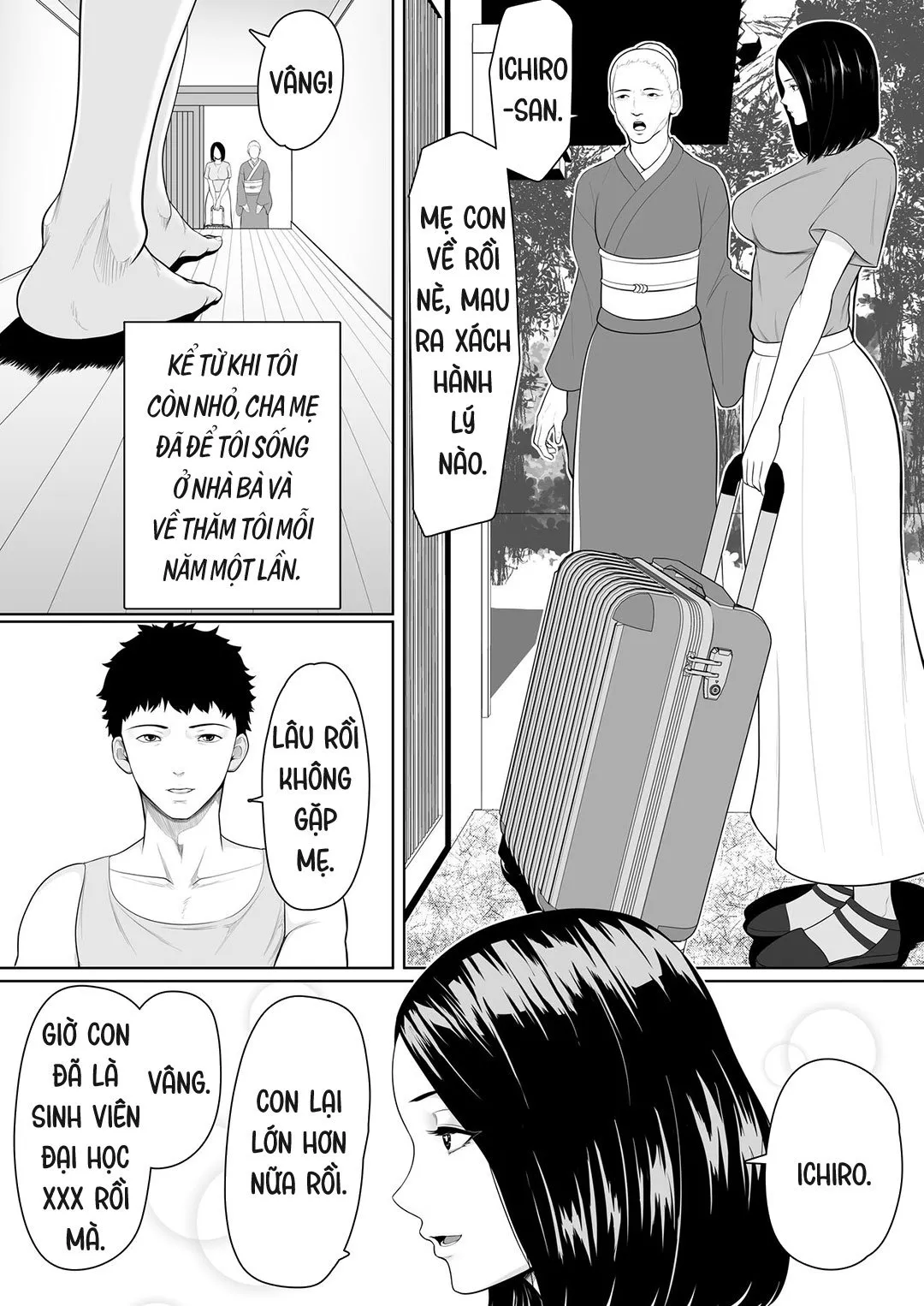 HentaiVN.net - Ảnh 4 - Bắt đầu mối quan hệ loạn luân mẹ con [Boshi Soukan no Hajimari] - Oneshot