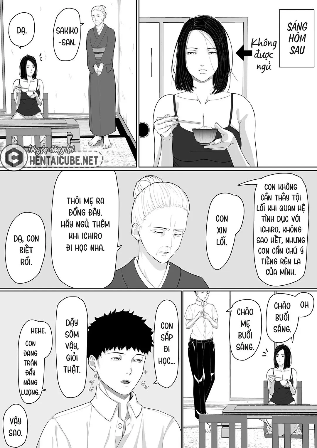 HentaiVN.net - Ảnh 45 - Bắt đầu mối quan hệ loạn luân mẹ con [Boshi Soukan no Hajimari] - Oneshot