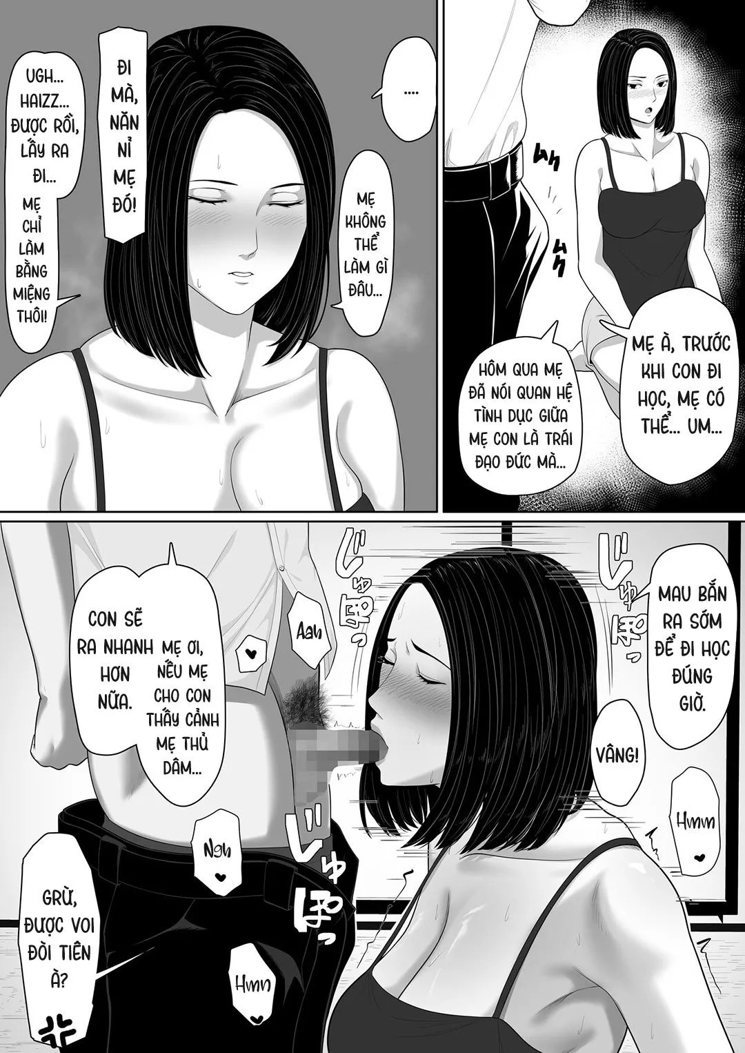 HentaiVN.net - Ảnh 46 - Bắt đầu mối quan hệ loạn luân mẹ con [Boshi Soukan no Hajimari] - Oneshot
