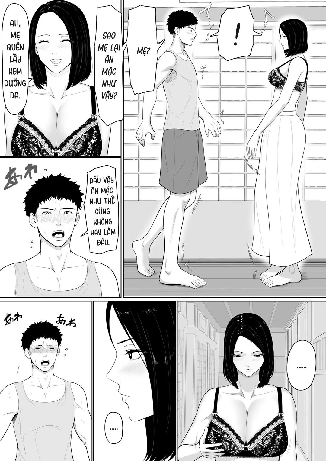 HentaiVN.net - Ảnh 7 - Bắt đầu mối quan hệ loạn luân mẹ con [Boshi Soukan no Hajimari] - Oneshot