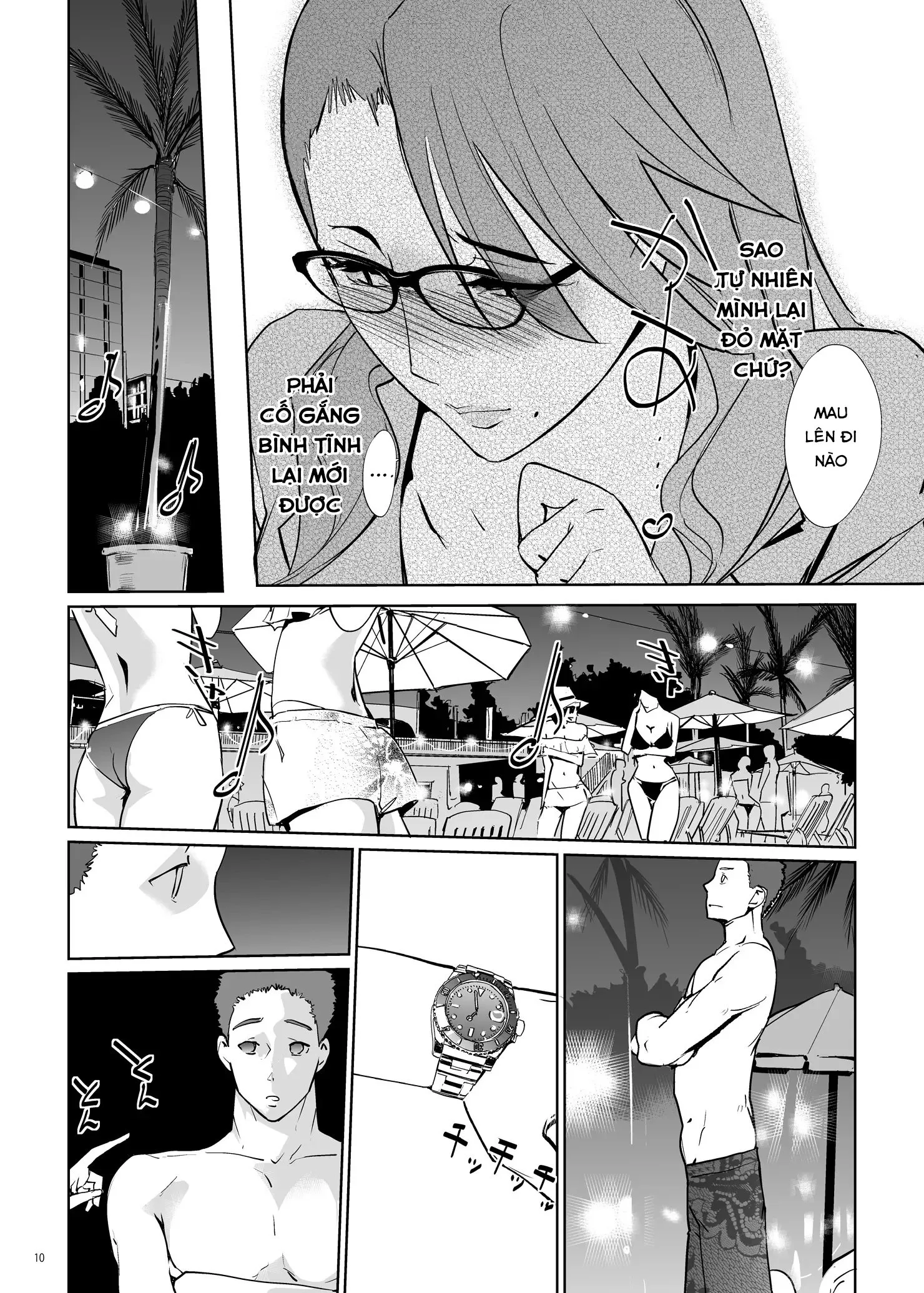 HentaiVN.net - Ảnh 9 - NTR Midnight Pool - Chap 1