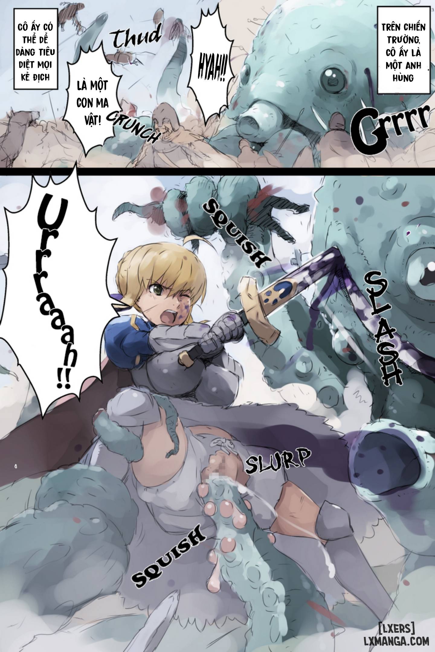 HentaiVN.net - Ảnh 7 - [Koboshi no Niwa (Koboshi)] Shuudan Haramashi Yuuhei Shussan Bakunyuu Fate Saber (Arthur-ou) | The Huge Breasted King Arthur (Fate/Stay Night) - Oneshot