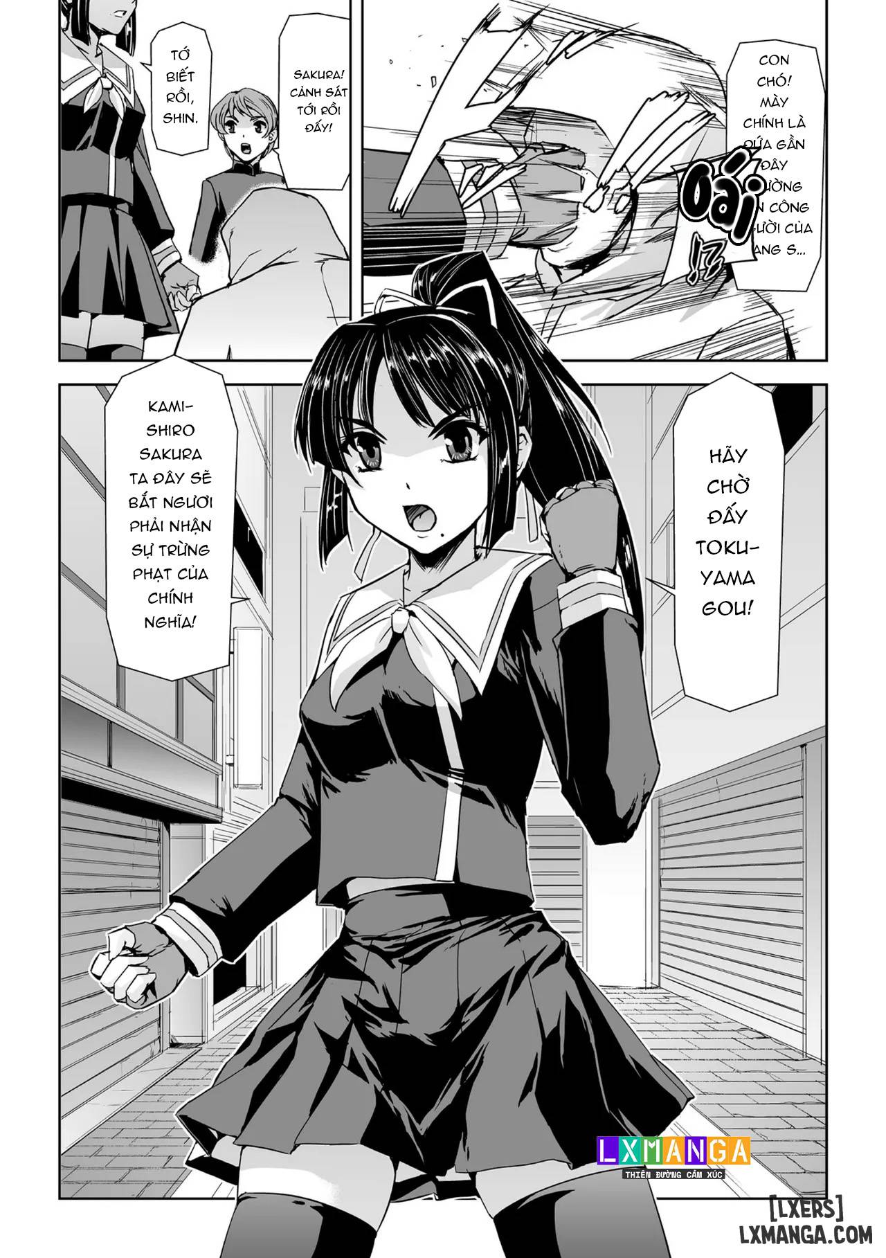 HentaiVN.net - Ảnh 35 - Torawareta Bishoujo Sousakan Kamishiro Sakura - Chap 1