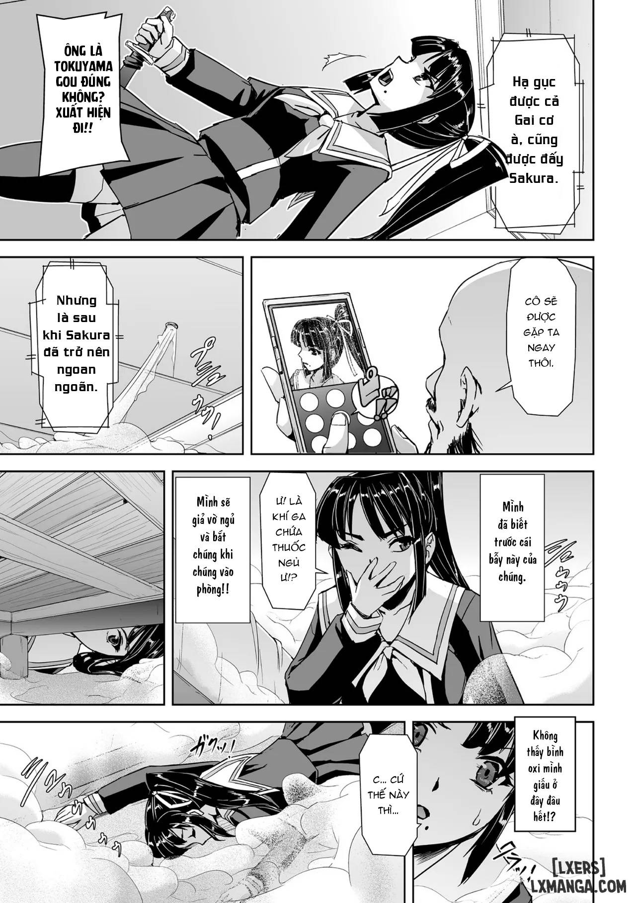 HentaiVN.net - Ảnh 21 - Torawareta Bishoujo Sousakan Kamishiro Sakura - Chap 2
